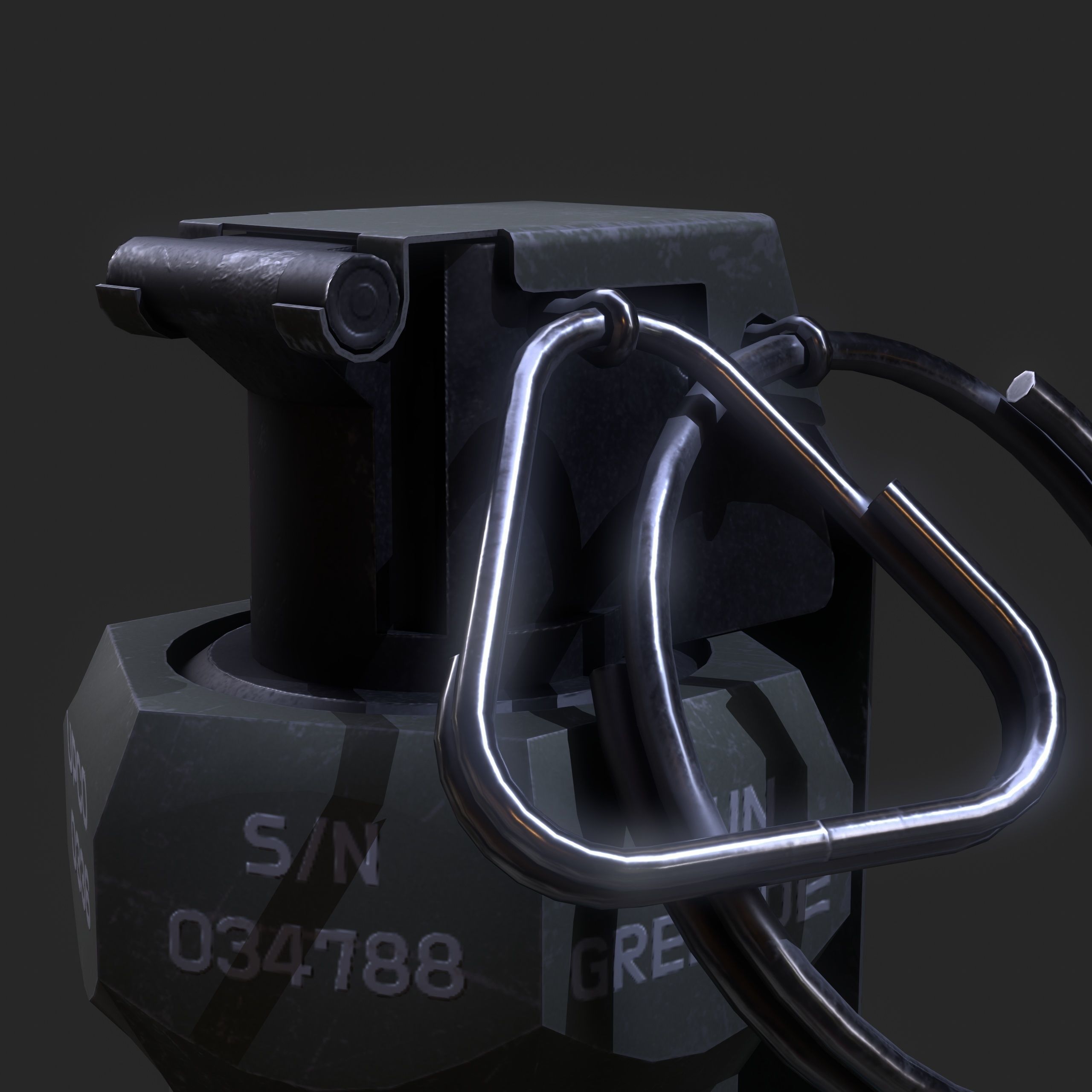 Flashbang Grenade 3D model_6