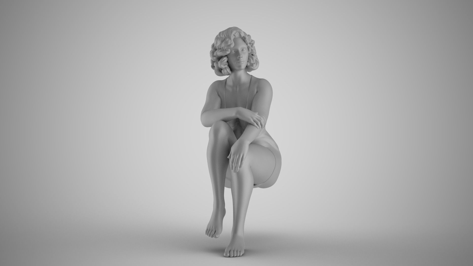 Hypocrite Woman 3D print model_3