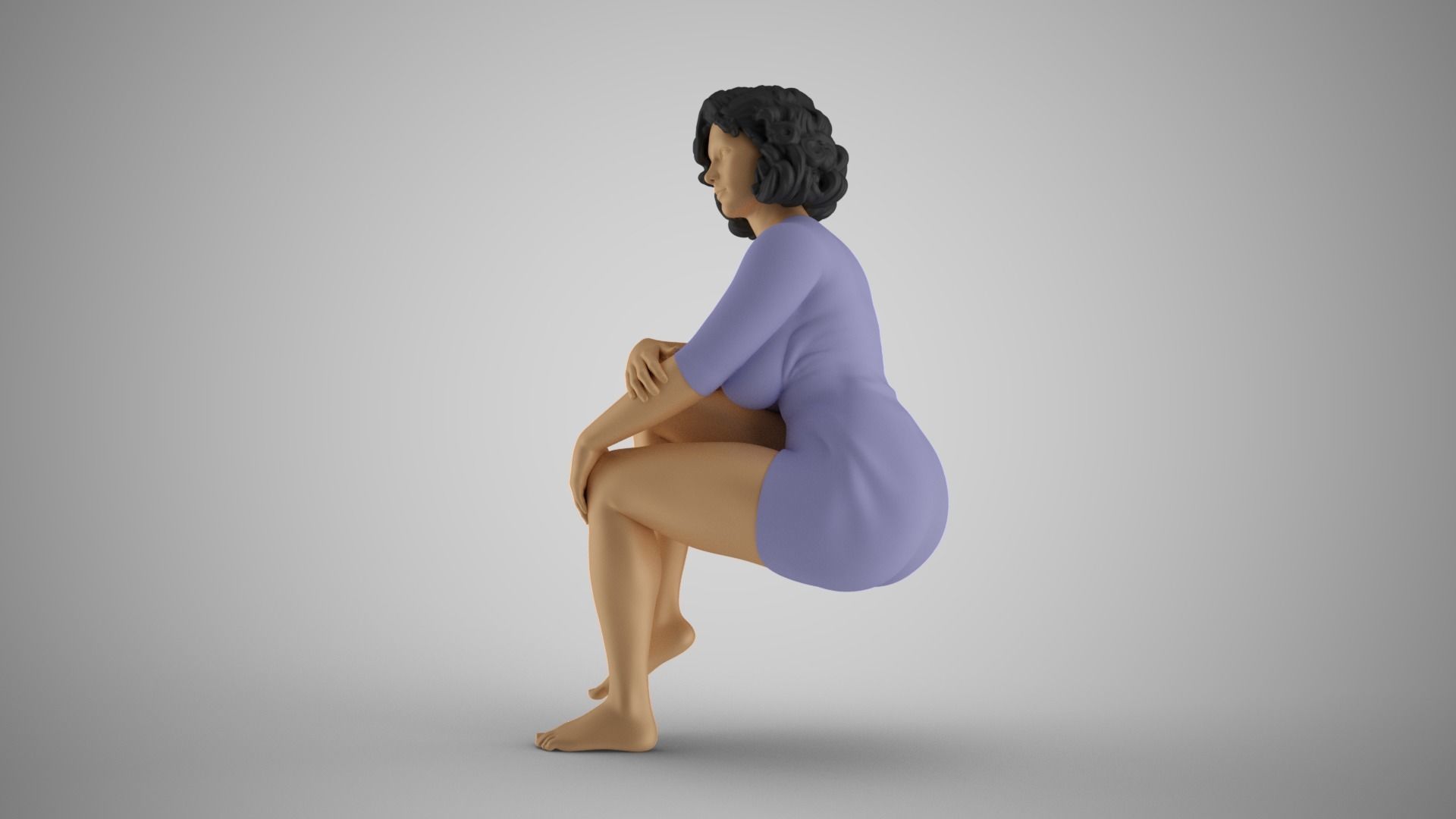 Hypocrite Woman 3D print model_10