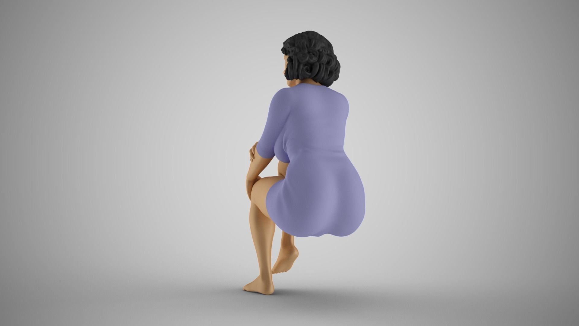 Hypocrite Woman 3D print model_9