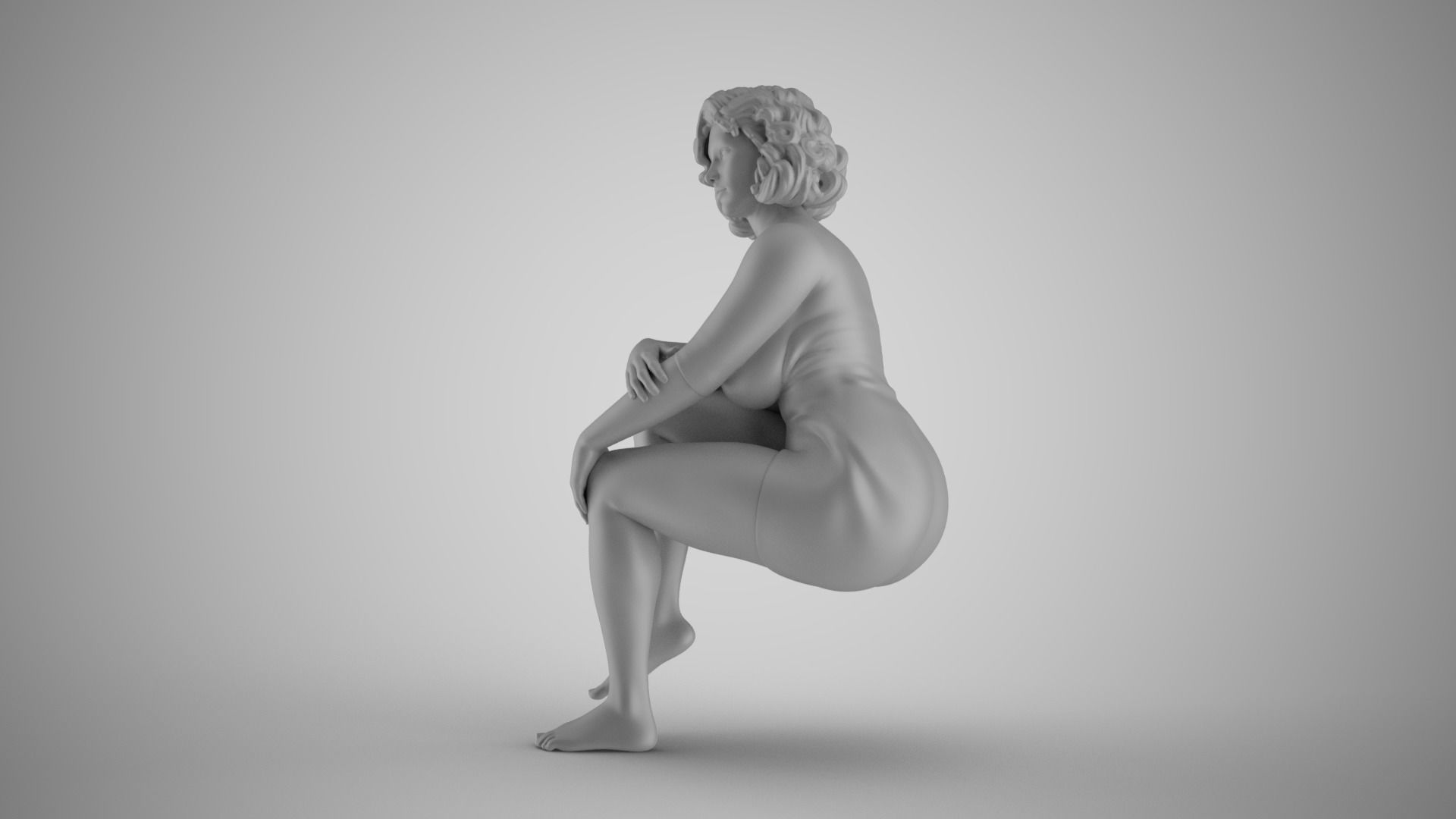 Hypocrite Woman 3D print model_1