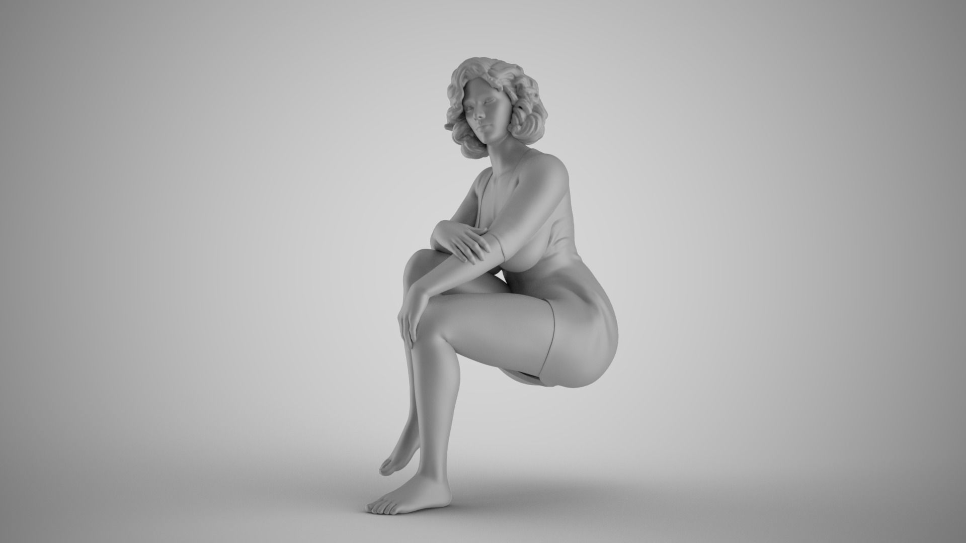 Hypocrite Woman 3D print model_2