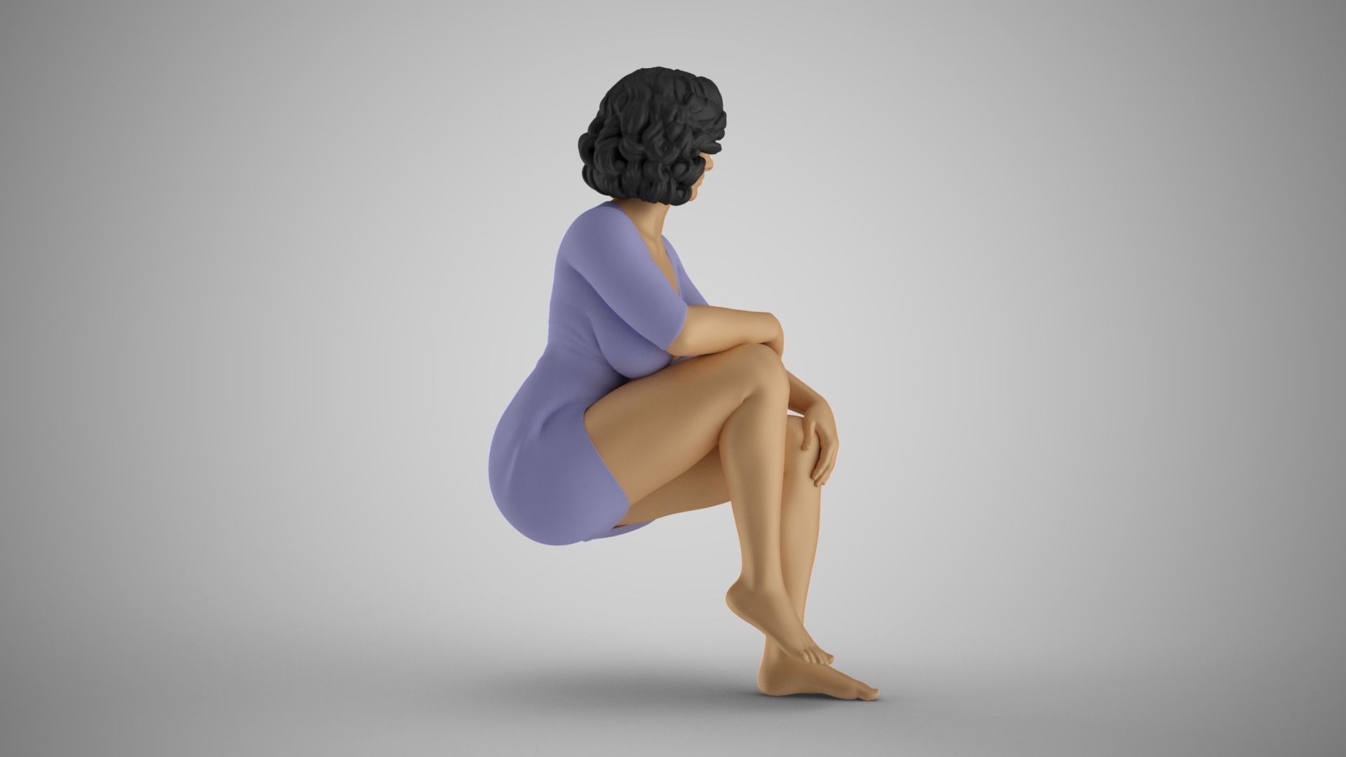 Hypocrite Woman 3D print model_6