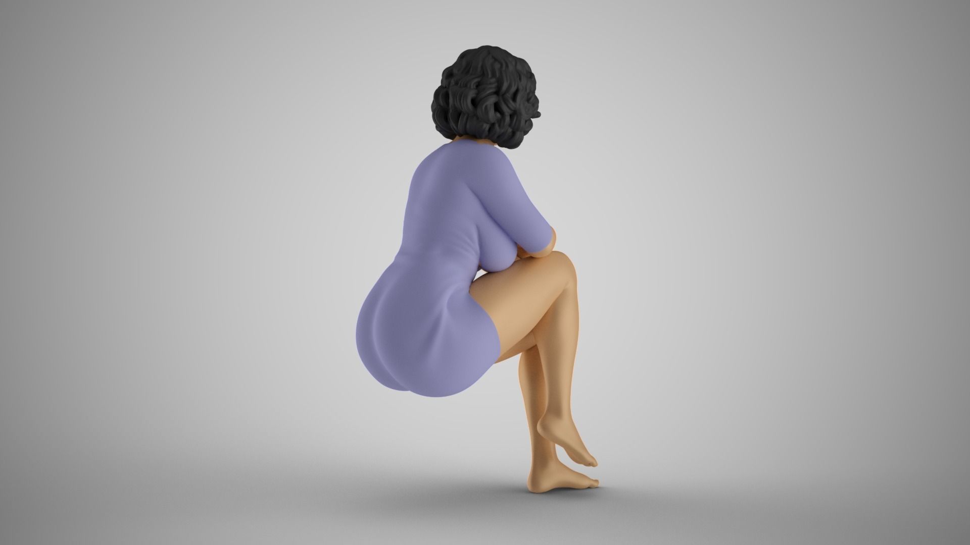 Hypocrite Woman 3D print model_7