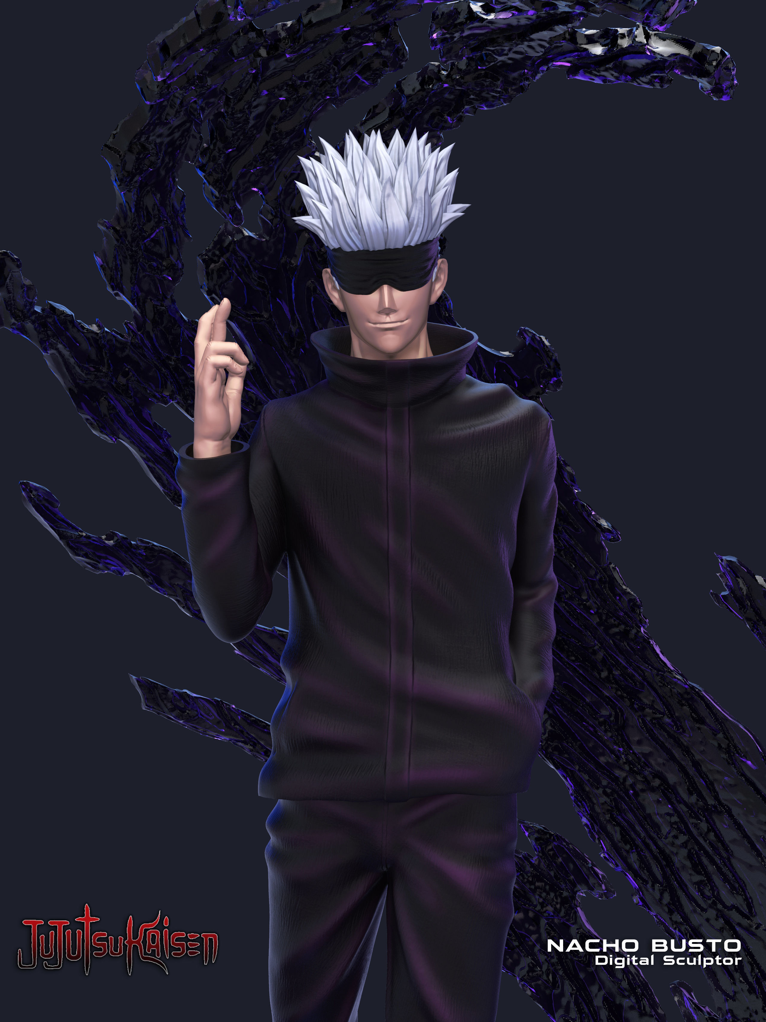 Satoru Gojo - Jujutsu Kaisen for 3d print model 3D print model_5
