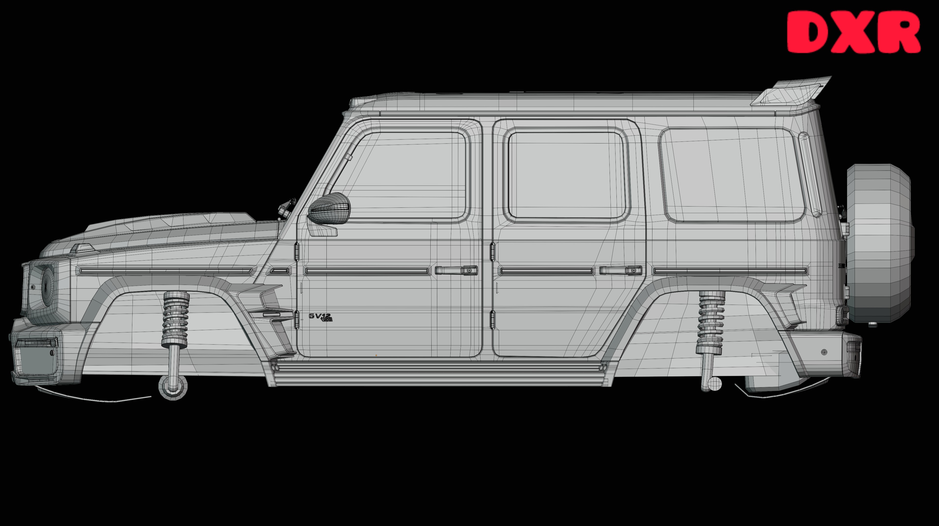 G Wagon Brabus Game Ready 3D Model Low-poly 3D model_12