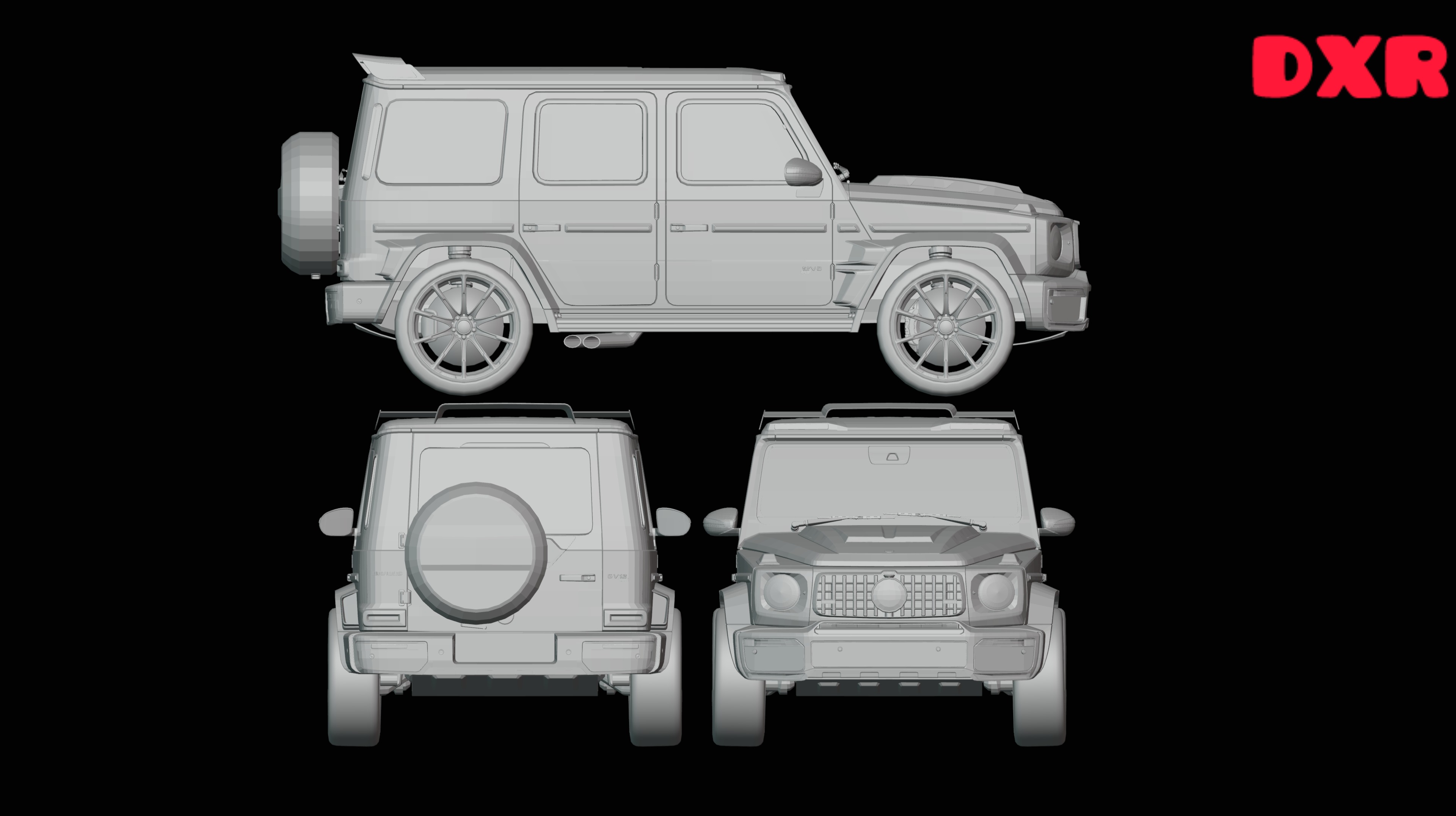 G Wagon Brabus Game Ready 3D Model Low-poly 3D model_17