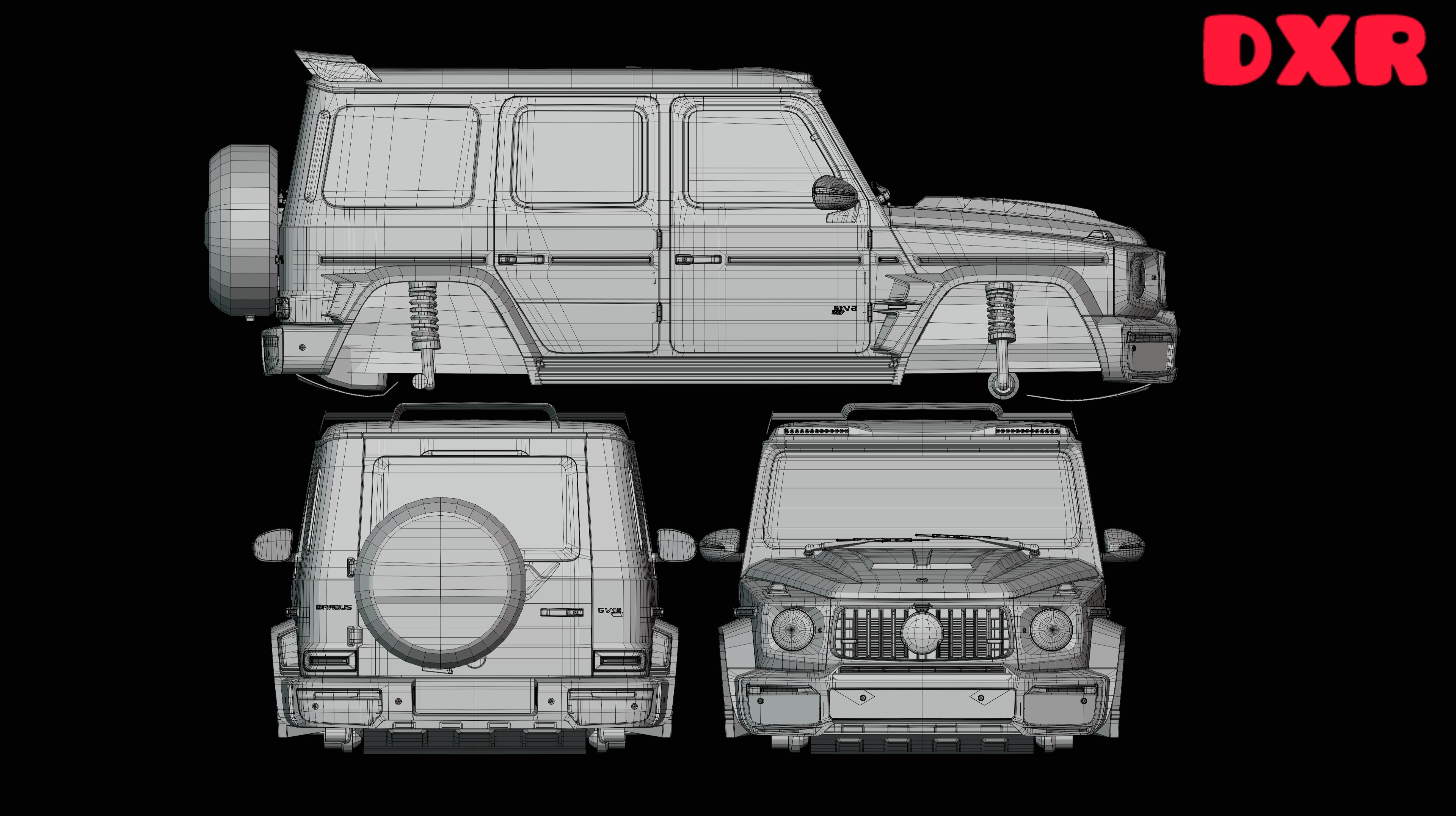 G Wagon Brabus Game Ready 3D Model Low-poly 3D model_14