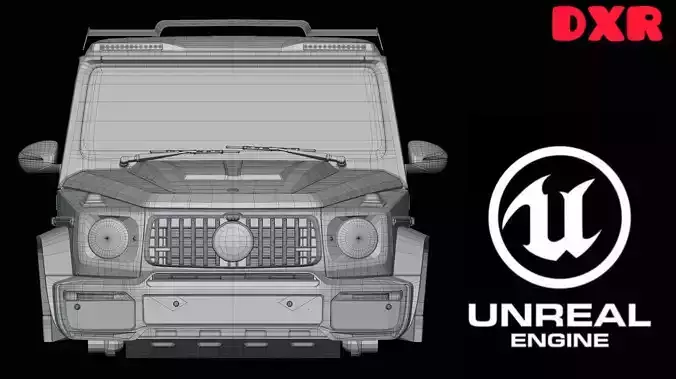 G Wagon Brabus Game Ready 3D Model