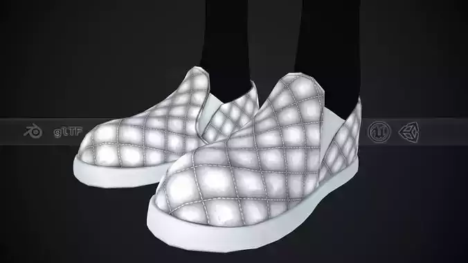 White Leather Shoes Style 2 