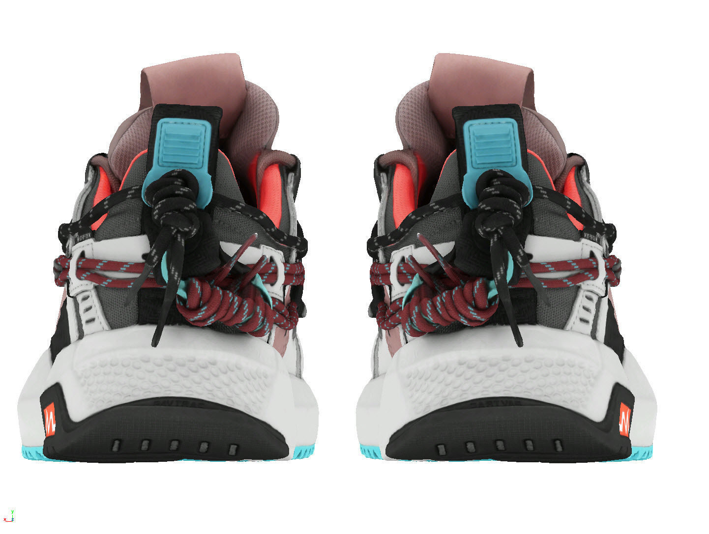 Cyberpunk fashion sneaker scifi future shoes footwear 3D model_6