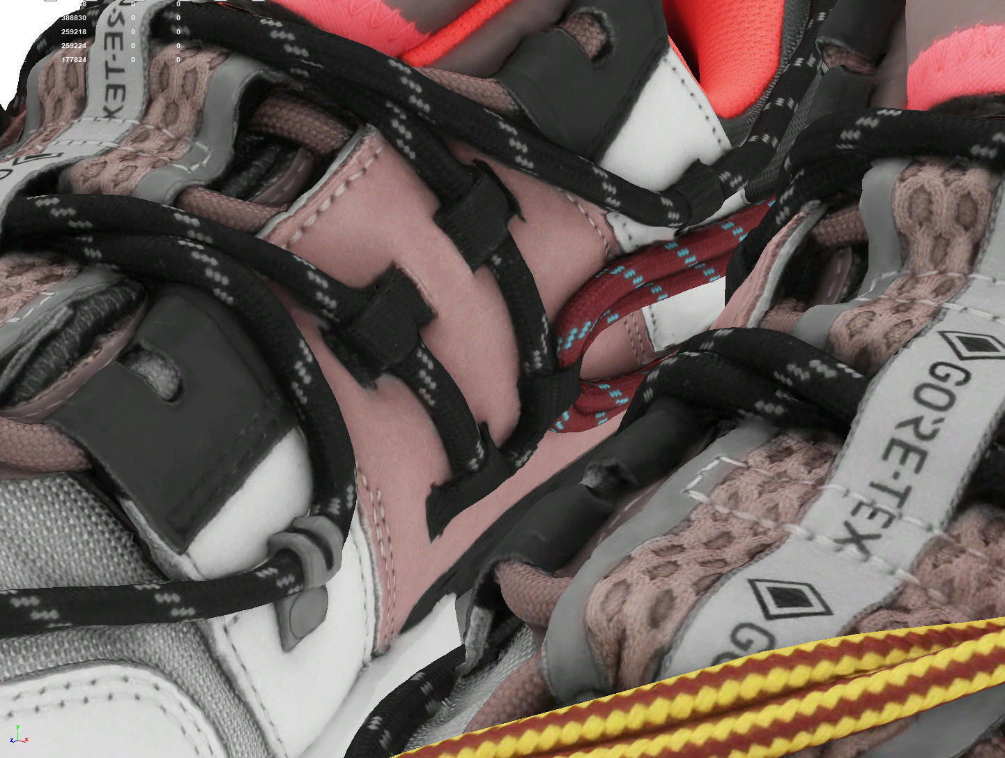 Cyberpunk fashion sneaker scifi future shoes footwear 3D model_10