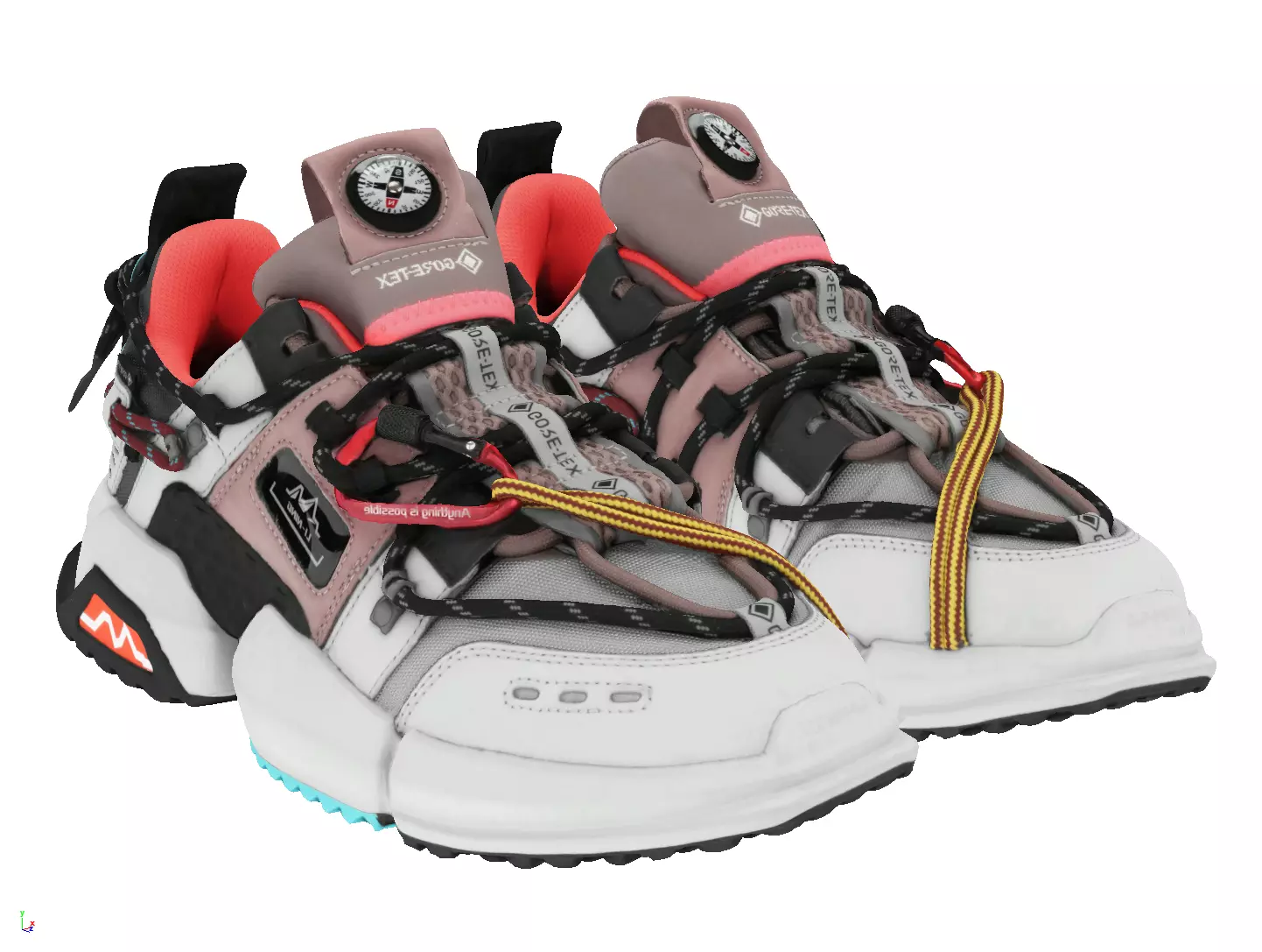 Cyberpunk fashion sneaker scifi future shoes footwear 3D model_0