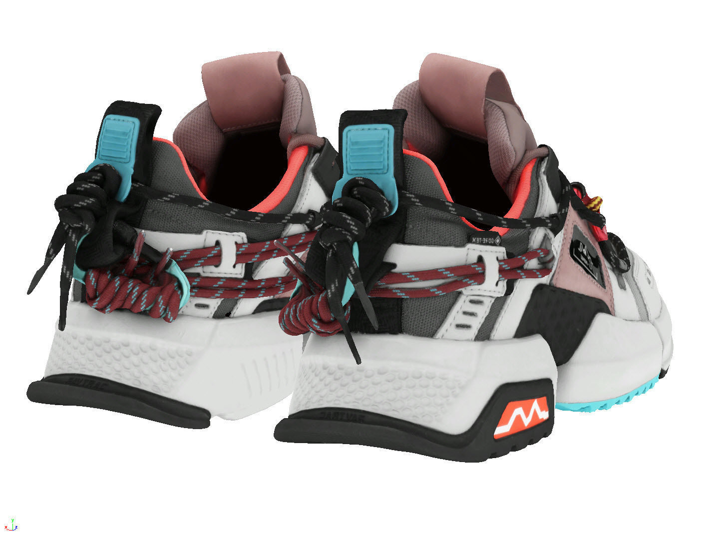 Cyberpunk fashion sneaker scifi future shoes footwear 3D model_5