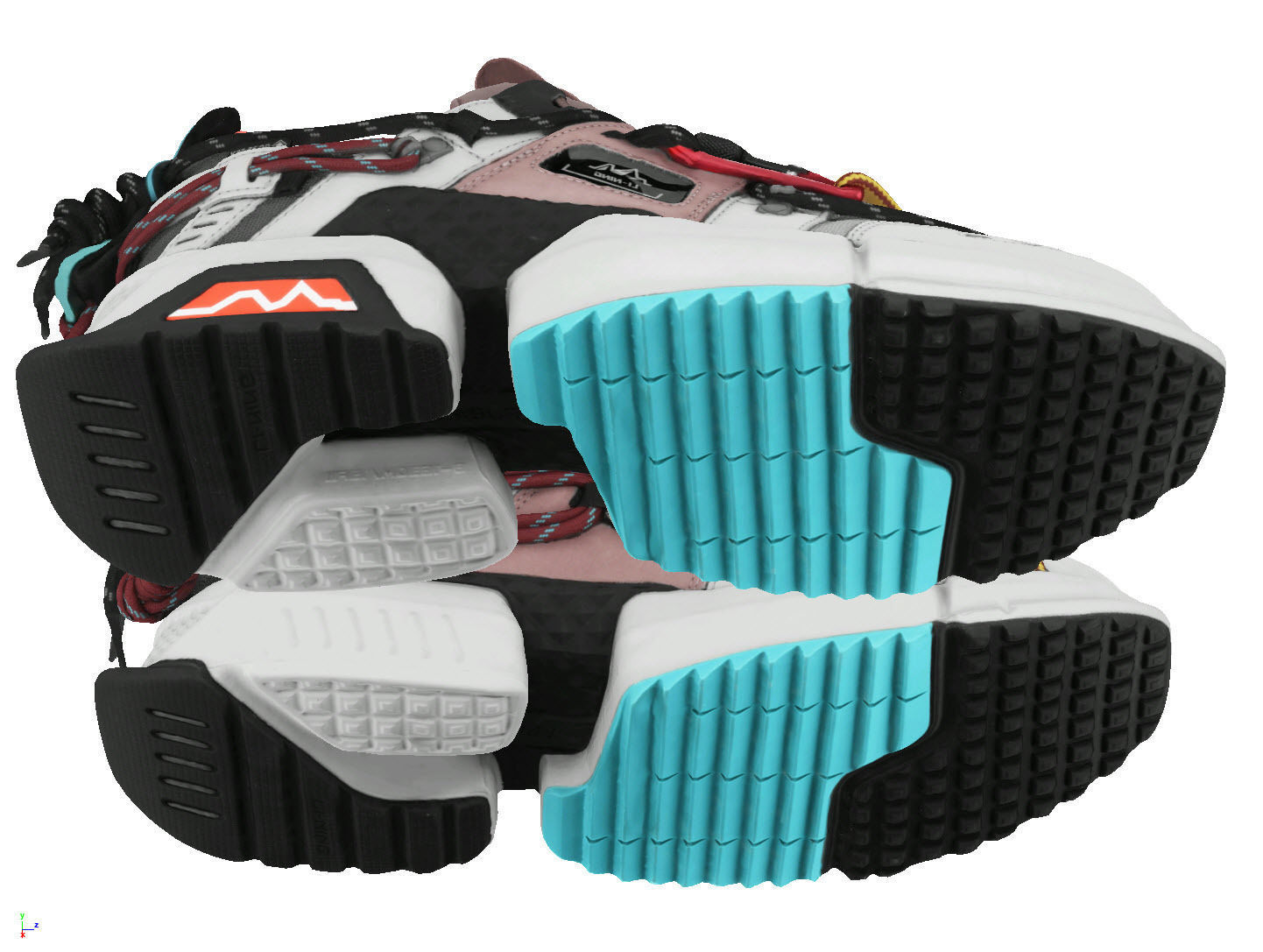 Cyberpunk fashion sneaker scifi future shoes footwear 3D model_7