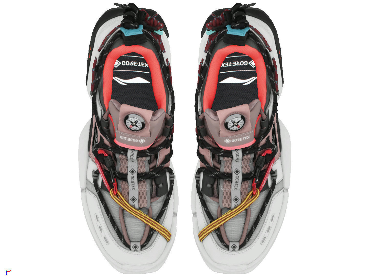 Cyberpunk fashion sneaker scifi future shoes footwear 3D model_3