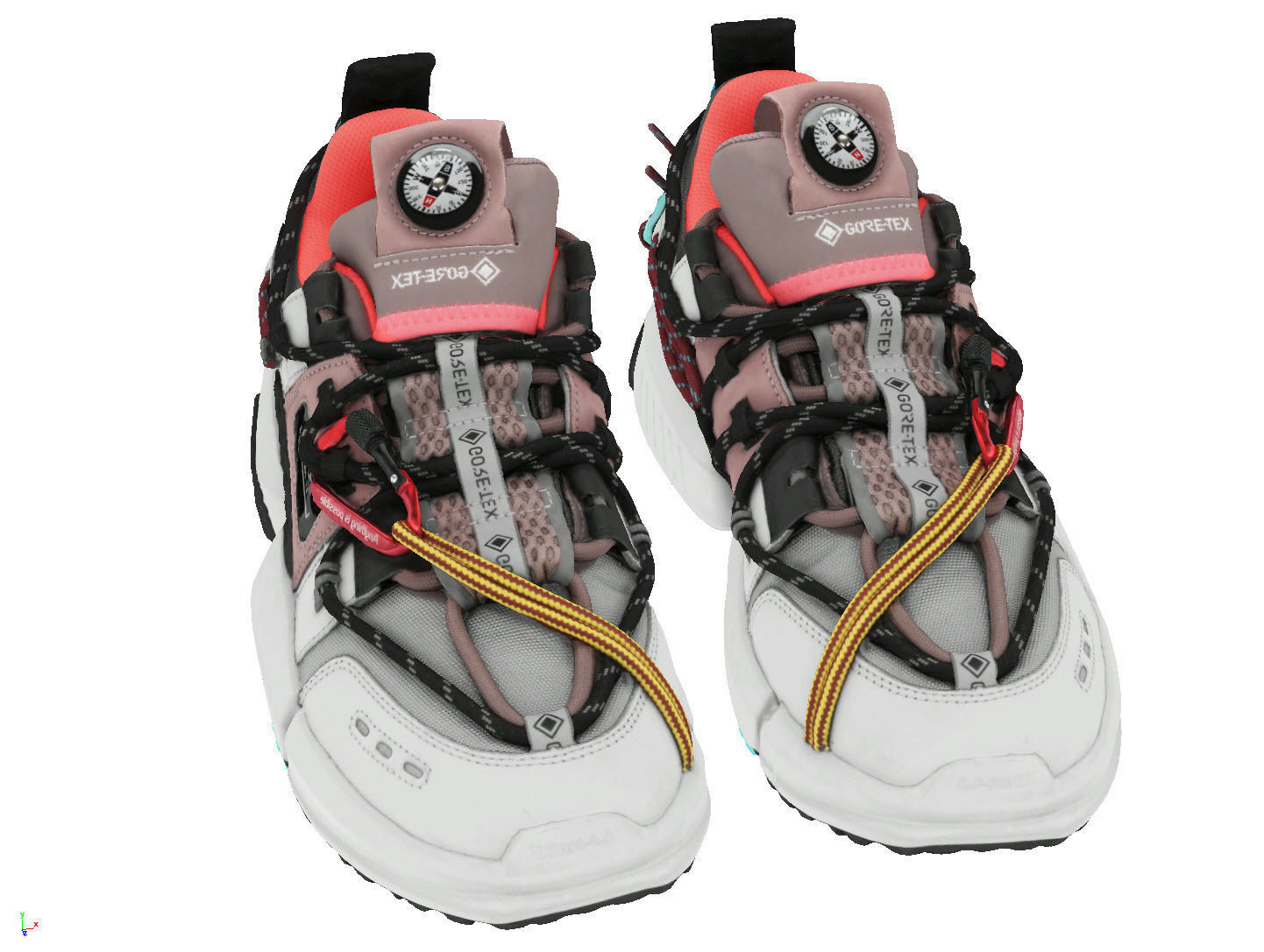 Cyberpunk fashion sneaker scifi future shoes footwear 3D model_2