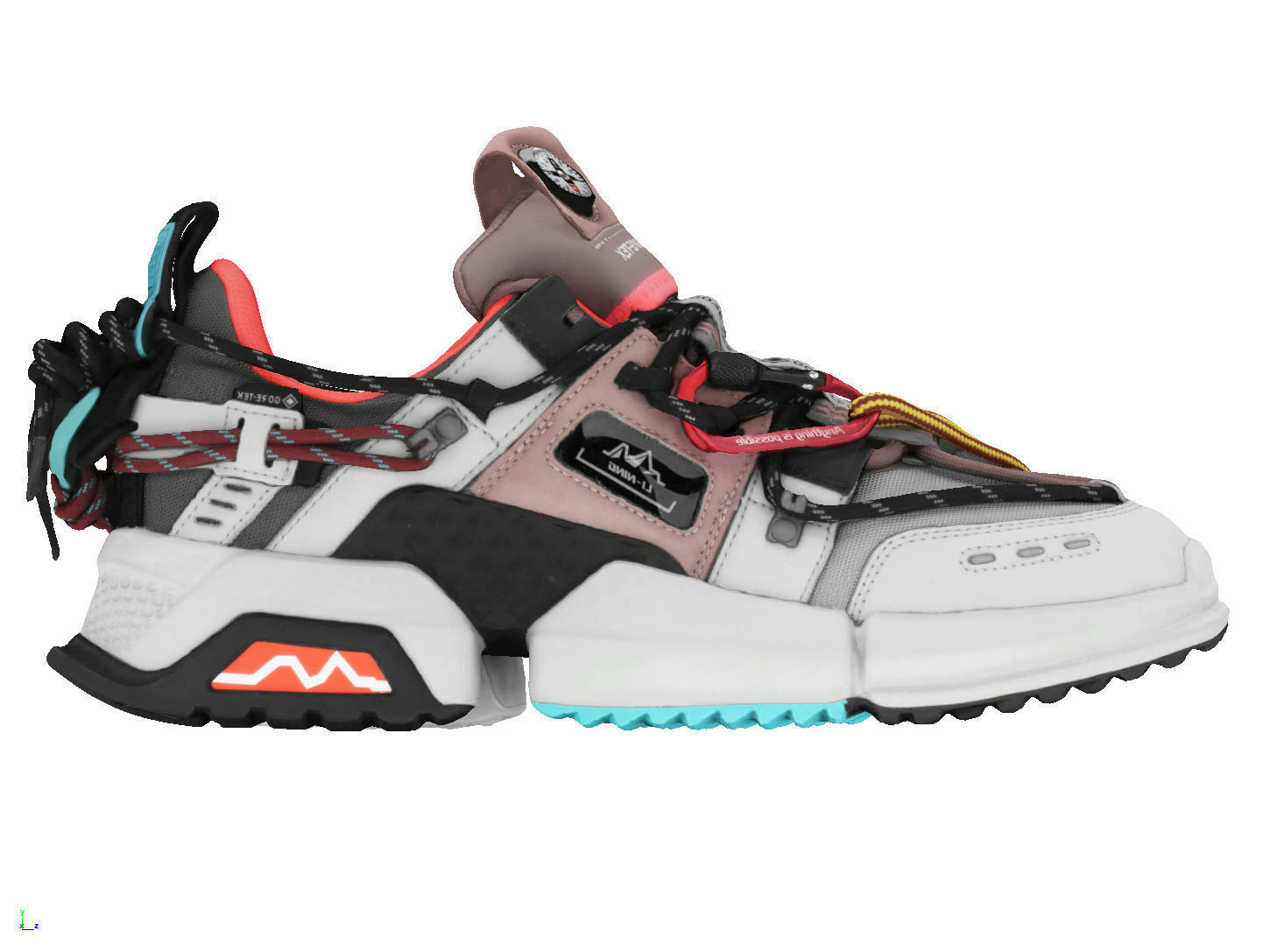 Cyberpunk fashion sneaker scifi future shoes footwear 3D model_4