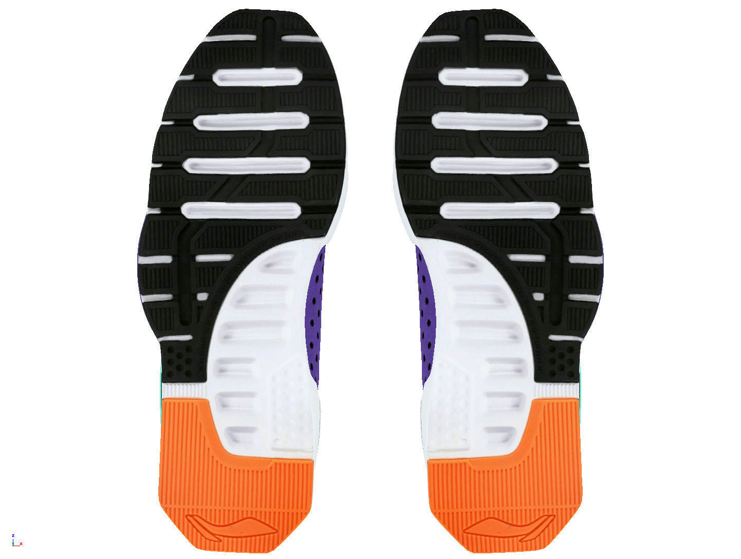 Cyberpunk fashion sneaker scifi future shoes footwear 3D model_7