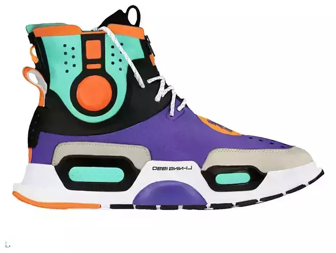 Cyberpunk fashion sneaker scifi future shoes footwear 3D model