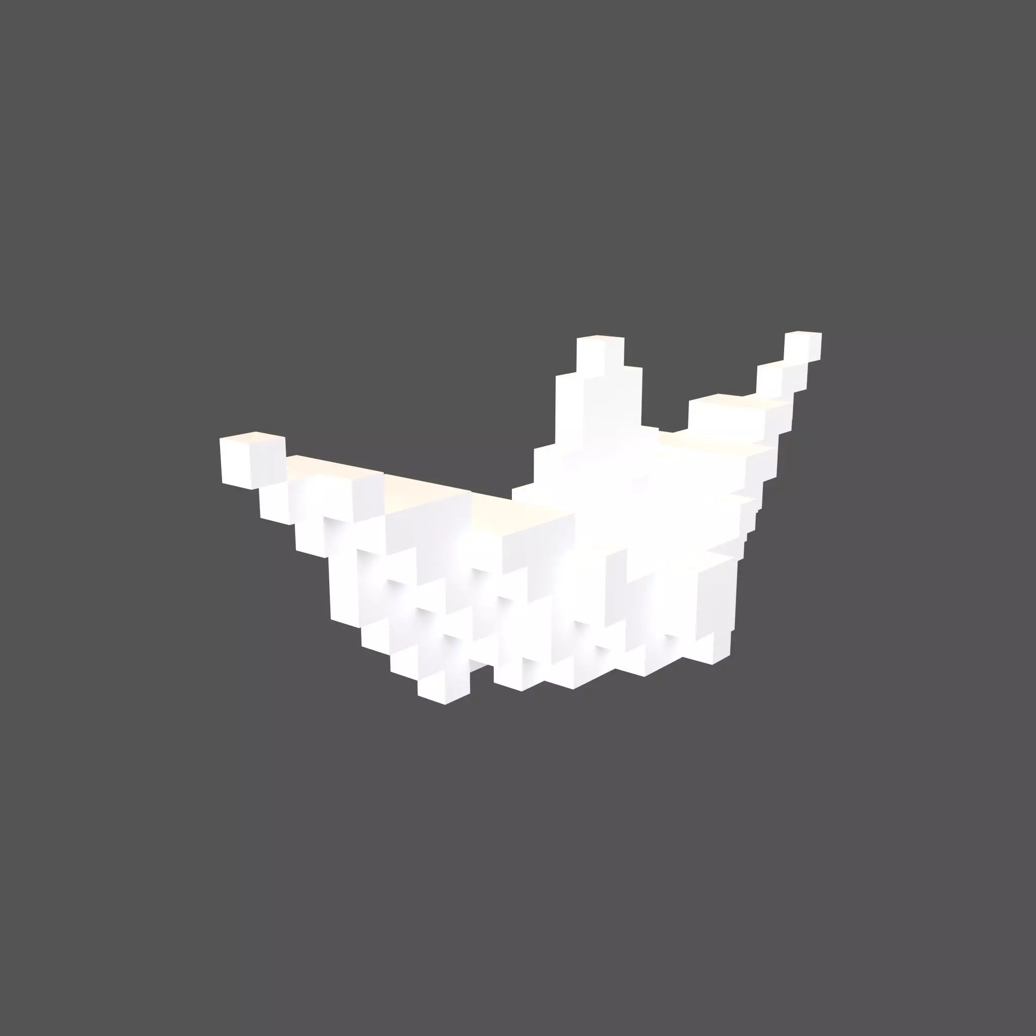 Voxel Boat v1 001 Low-poly 3D model_0