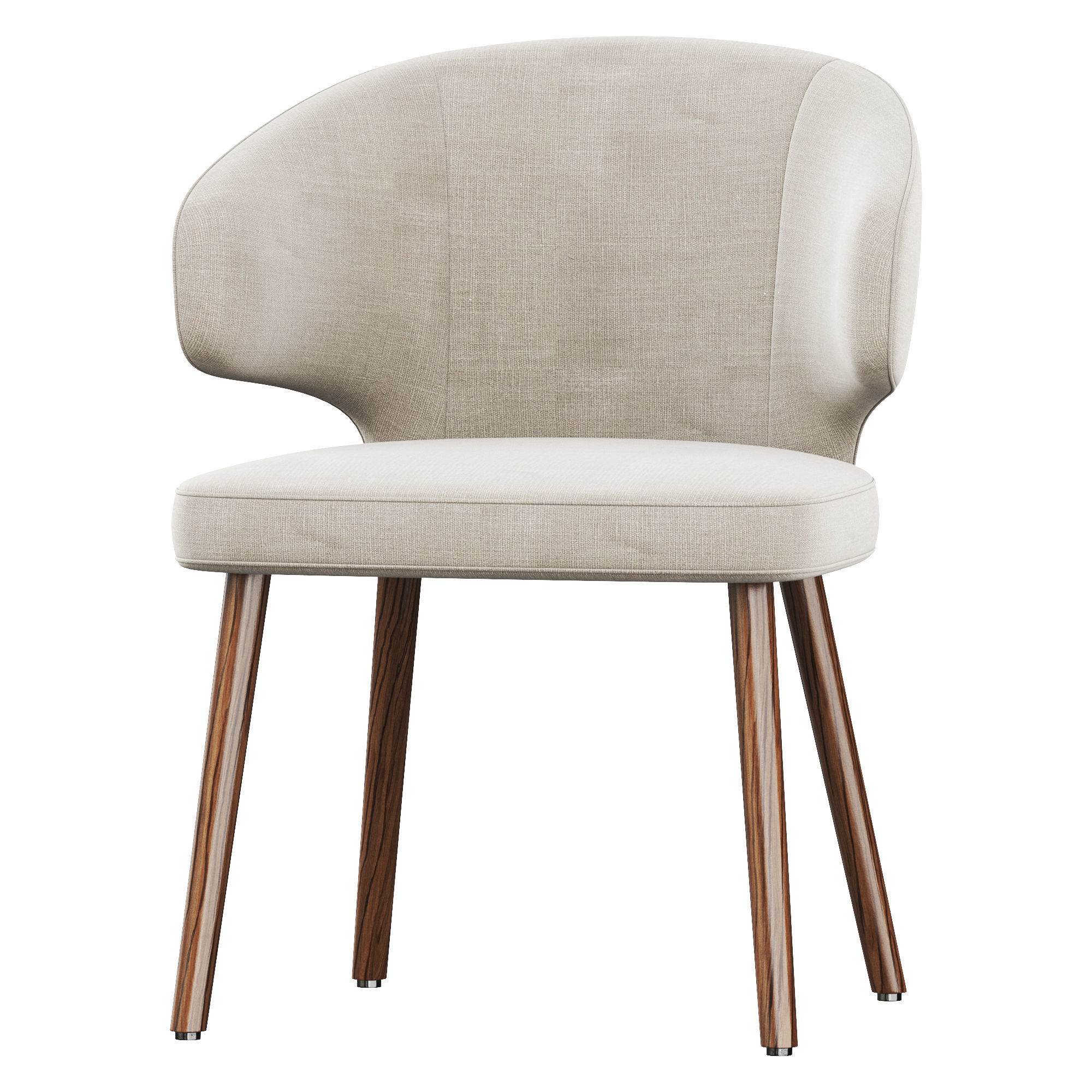 Modern dining chair 3D model_3