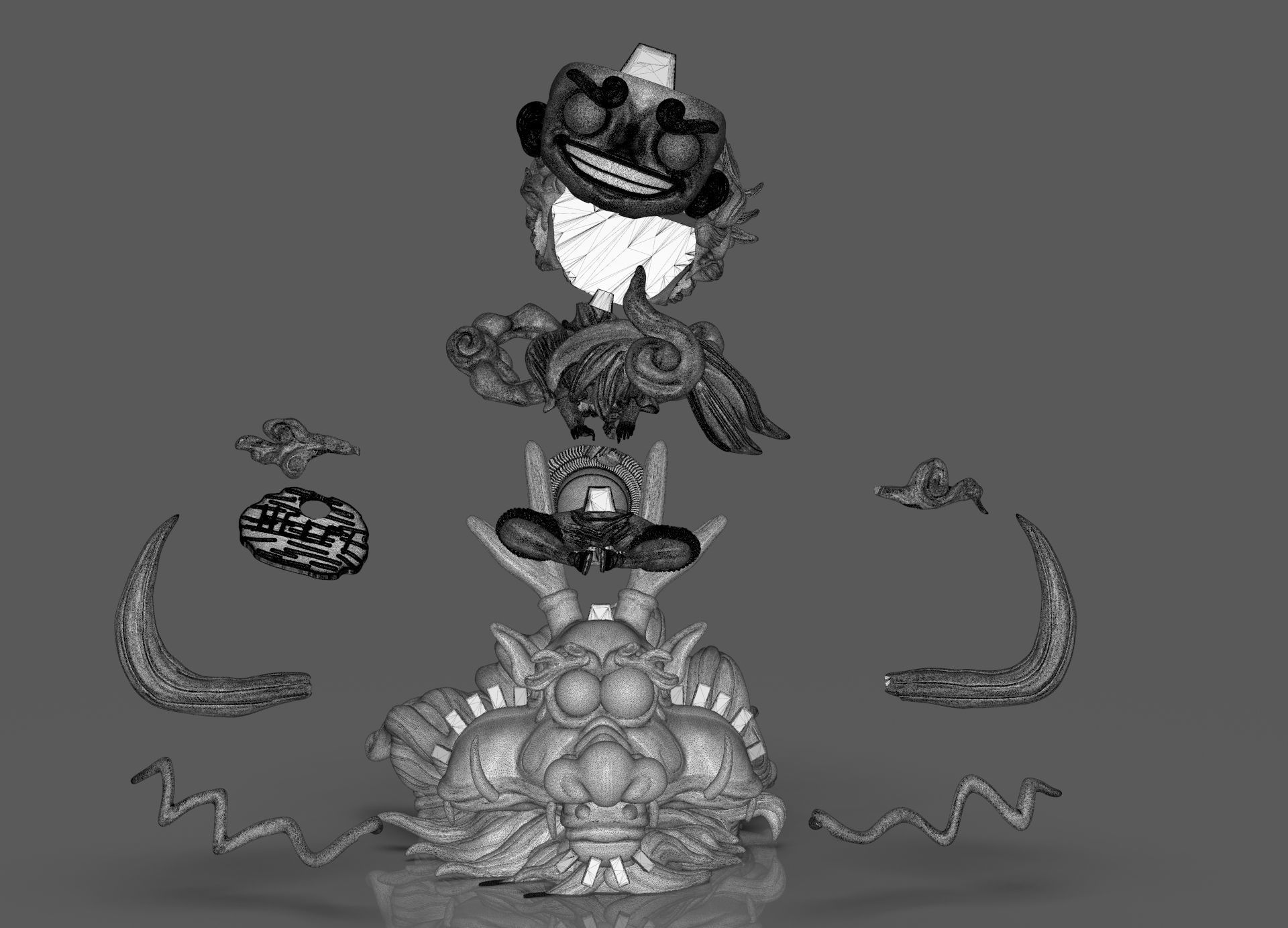 Chibi Luffy Nika 3D print model_34