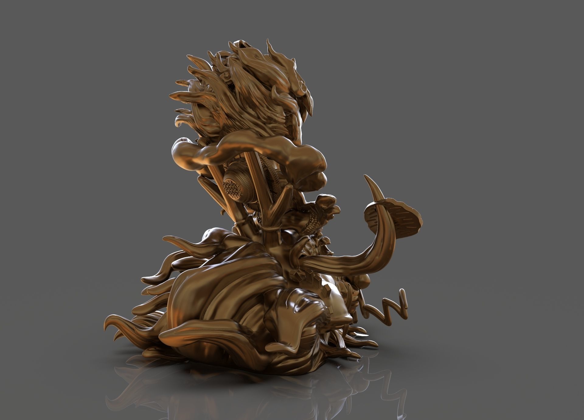 Chibi Luffy Nika 3D print model_16