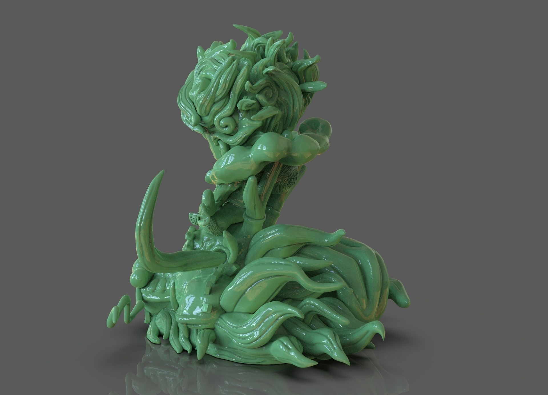 Chibi Luffy Nika 3D print model_3