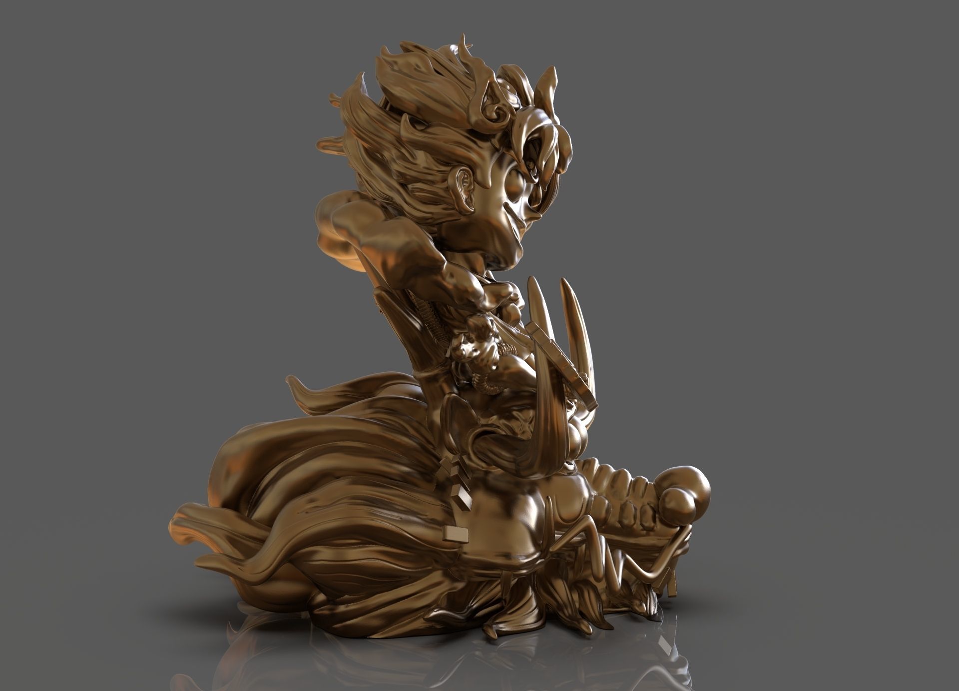 Chibi Luffy Nika 3D print model_17