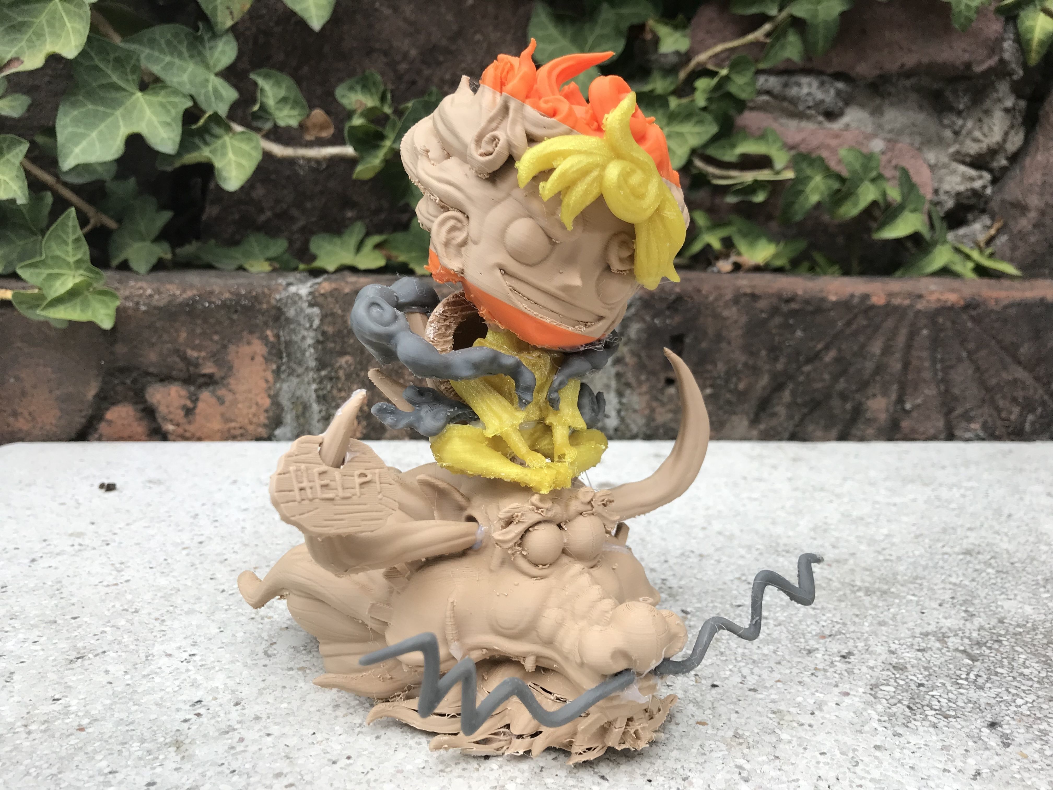 Chibi Luffy Nika 3D print model_58