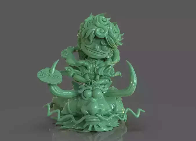 Chibi Luffy Nika 3D print model