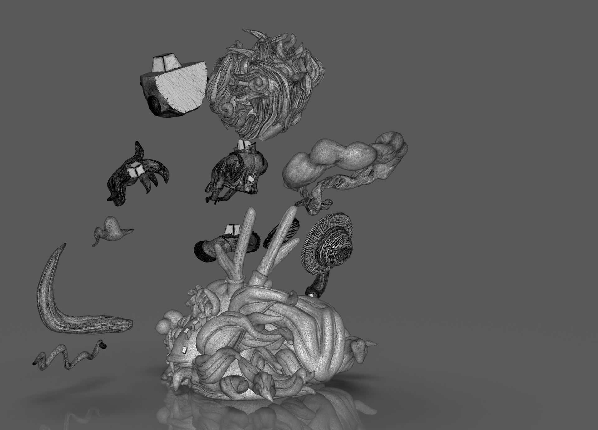 Chibi Luffy Nika 3D print model_33