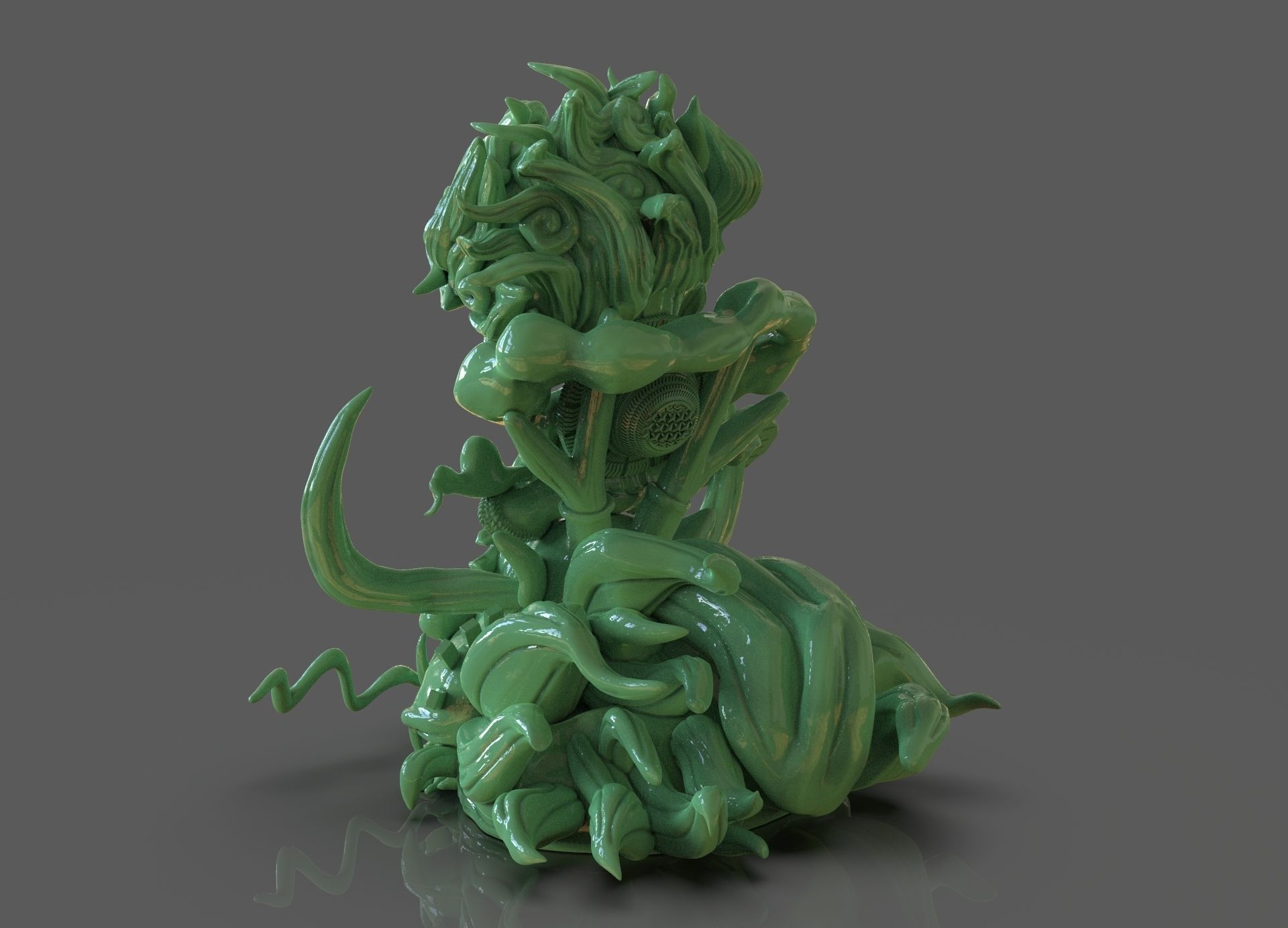 Chibi Luffy Nika 3D print model_4