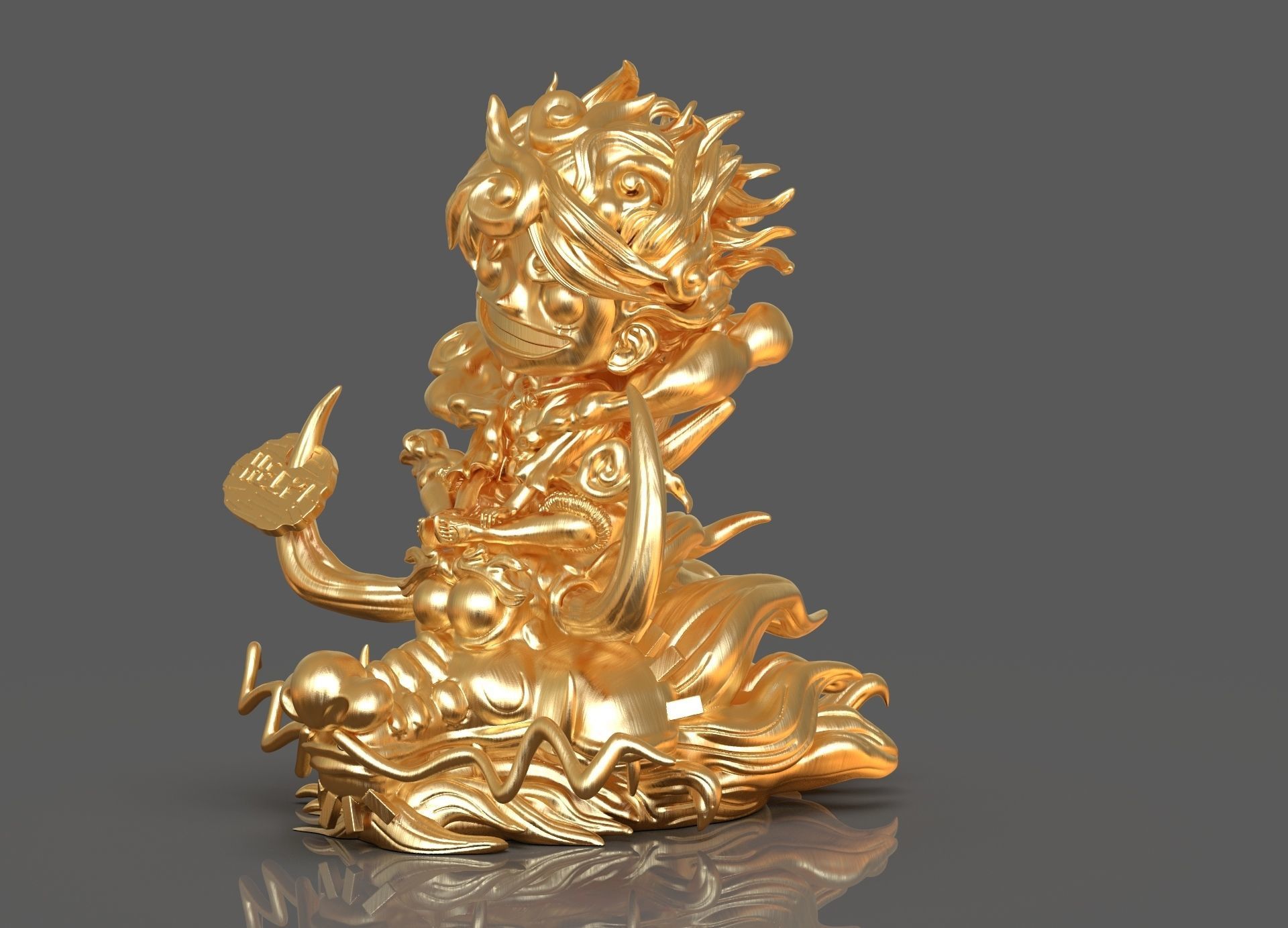 Chibi Luffy Nika 3D print model_20