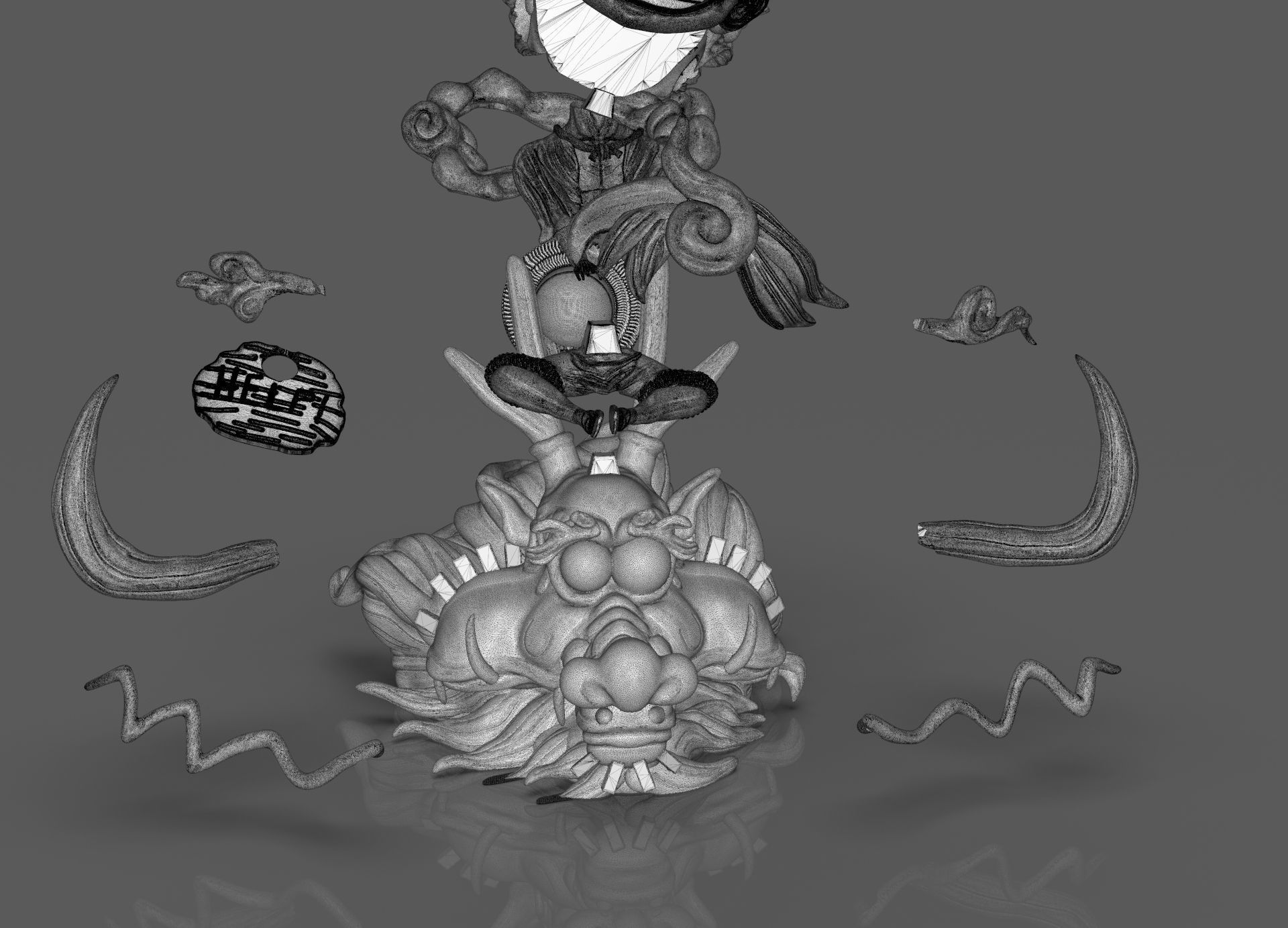 Chibi Luffy Nika 3D print model_42