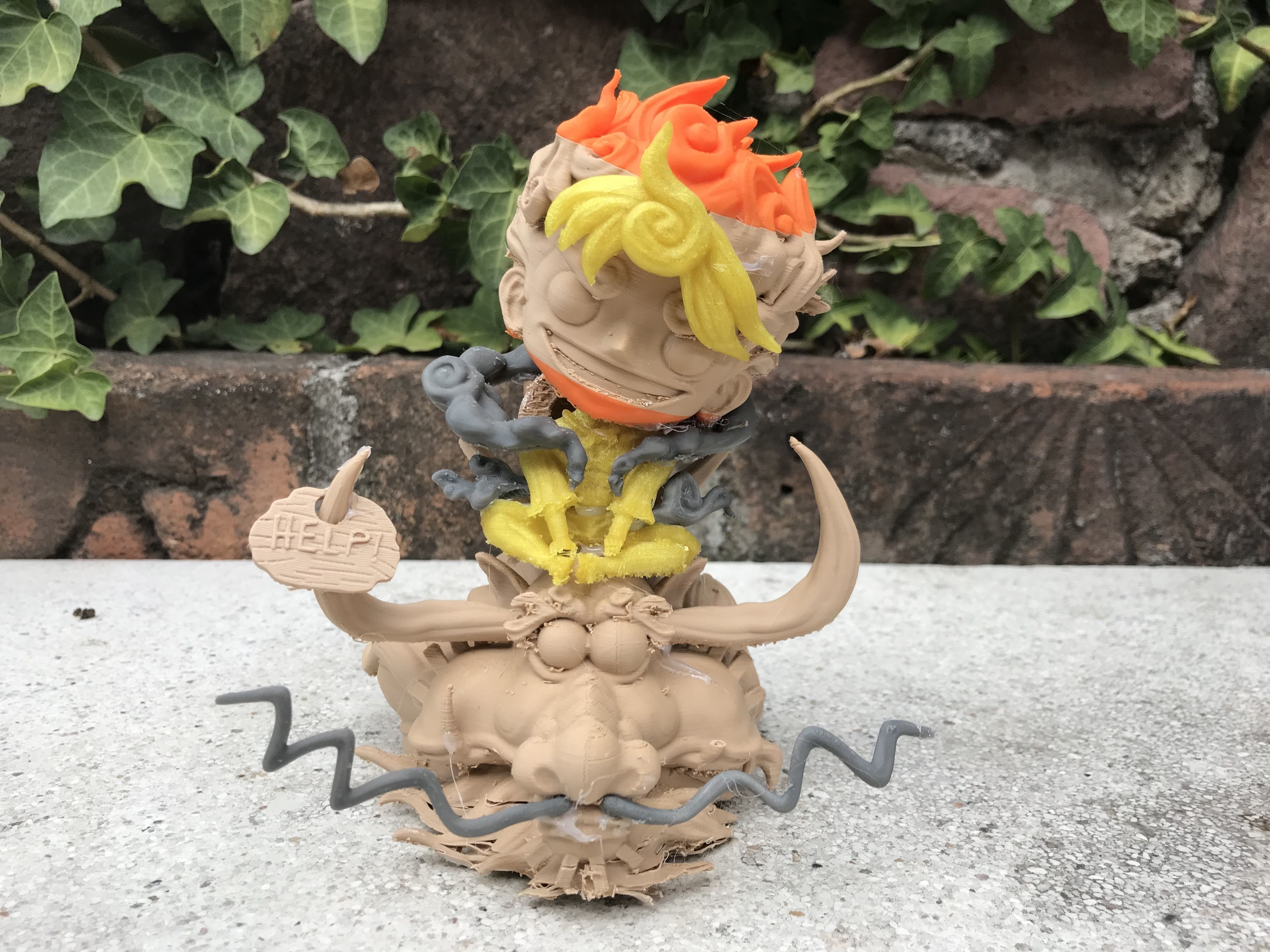 Chibi Luffy Nika 3D print model_51