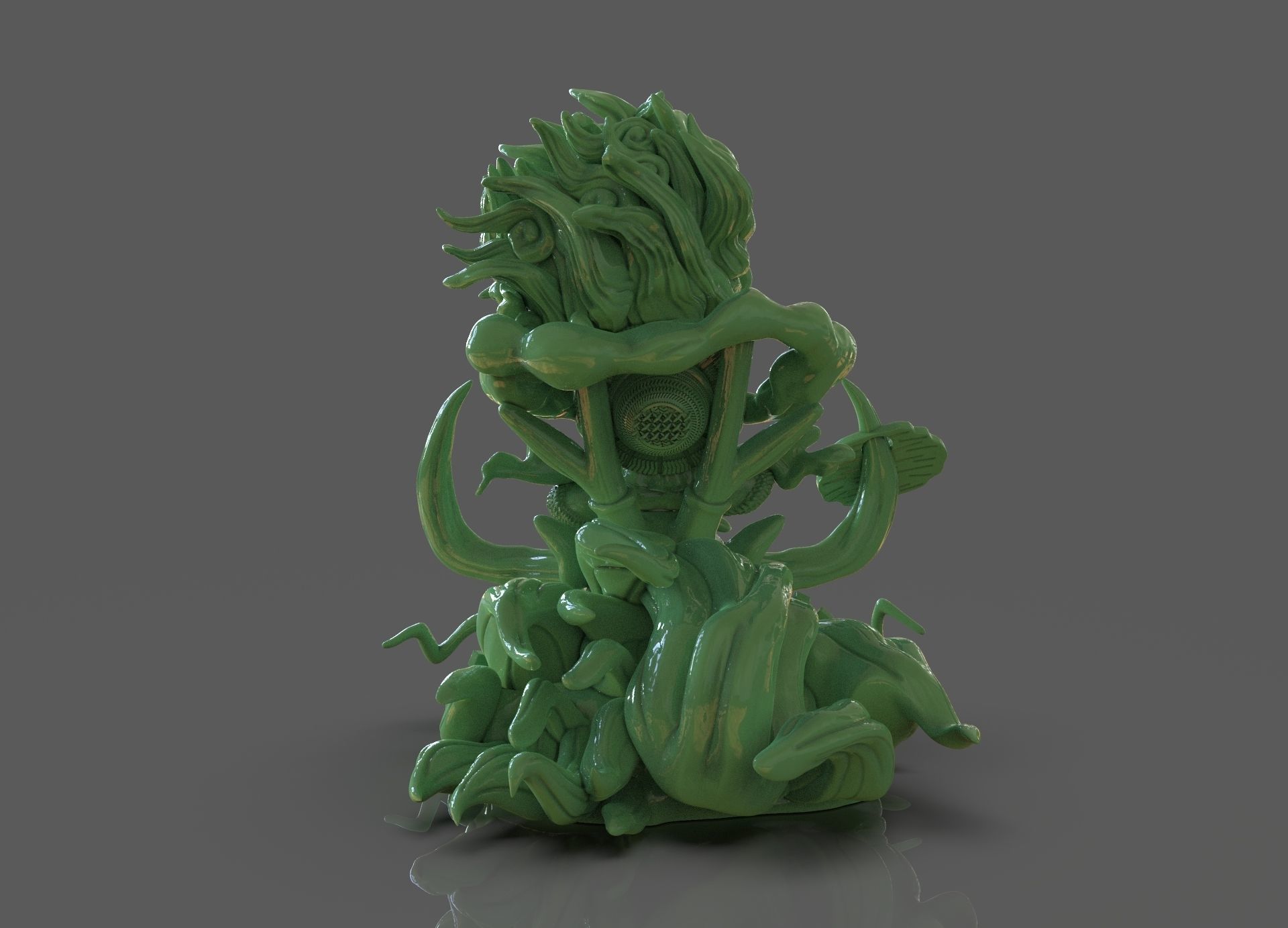 Chibi Luffy Nika 3D print model_5