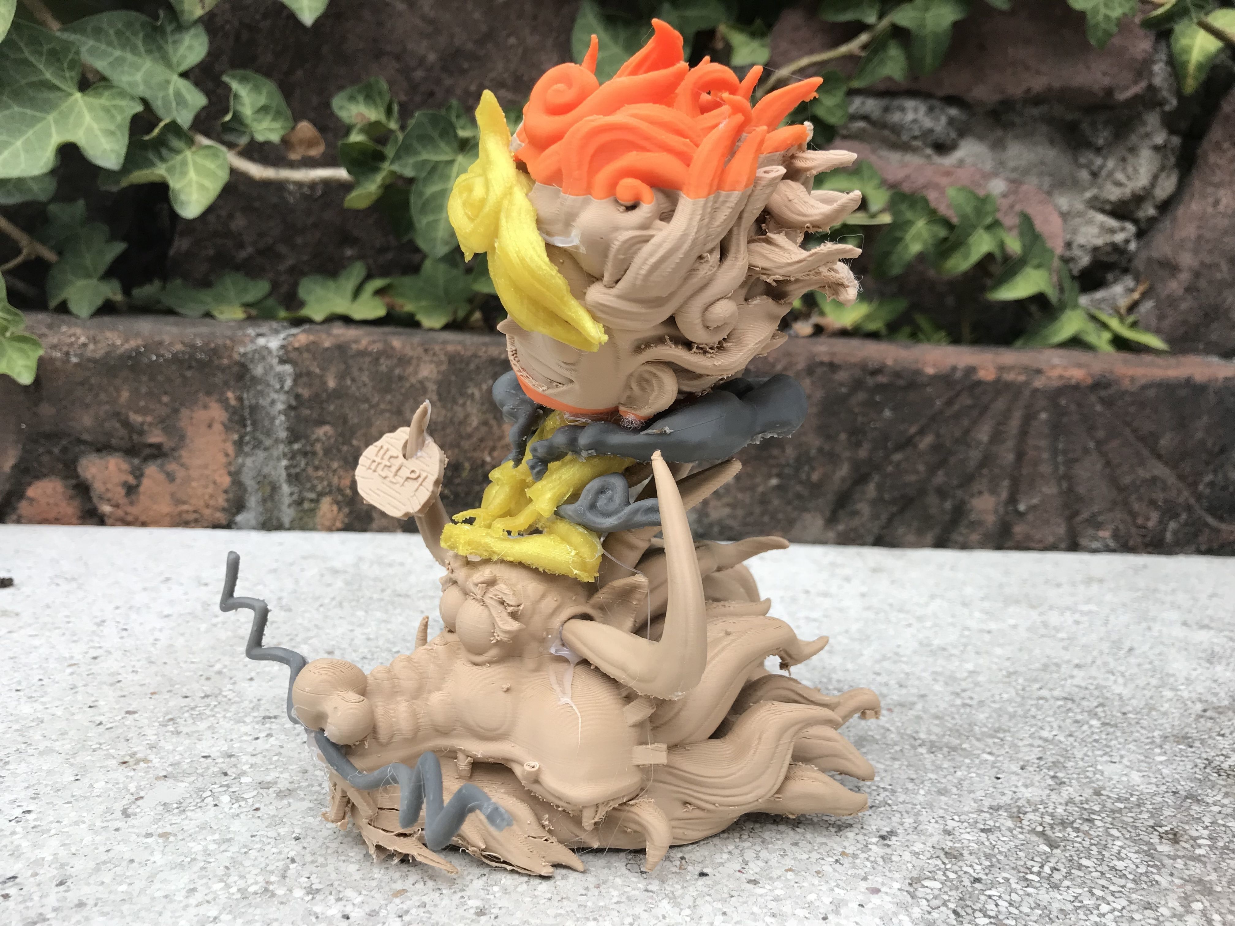 Chibi Luffy Nika 3D print model_53