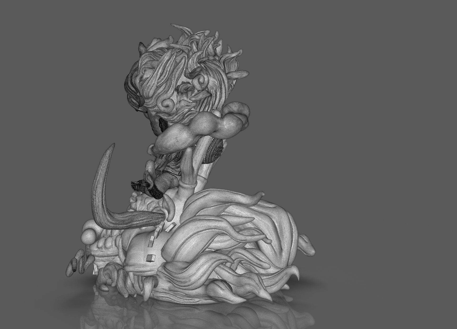 Chibi Luffy Nika 3D print model_27