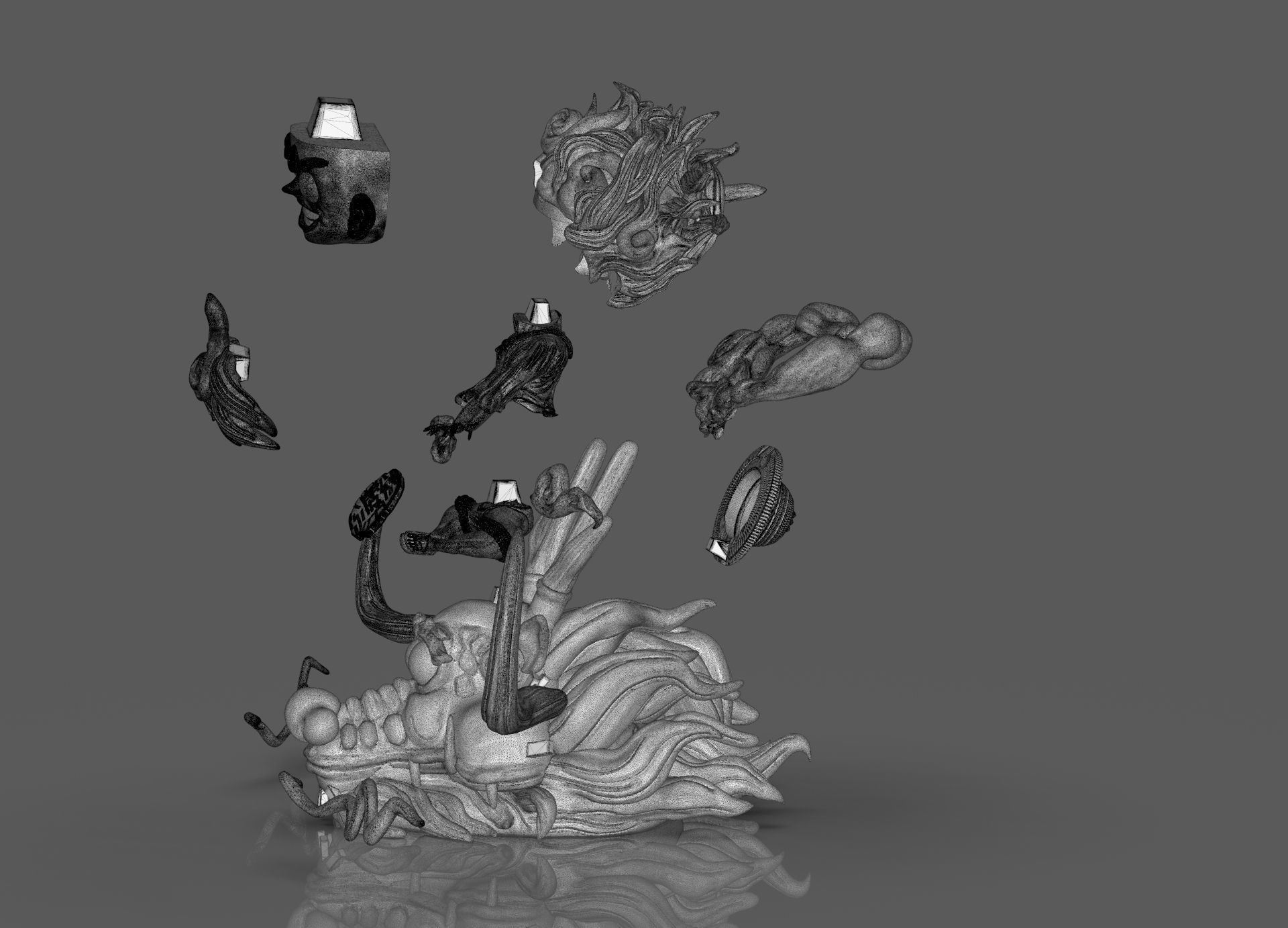 Chibi Luffy Nika 3D print model_32