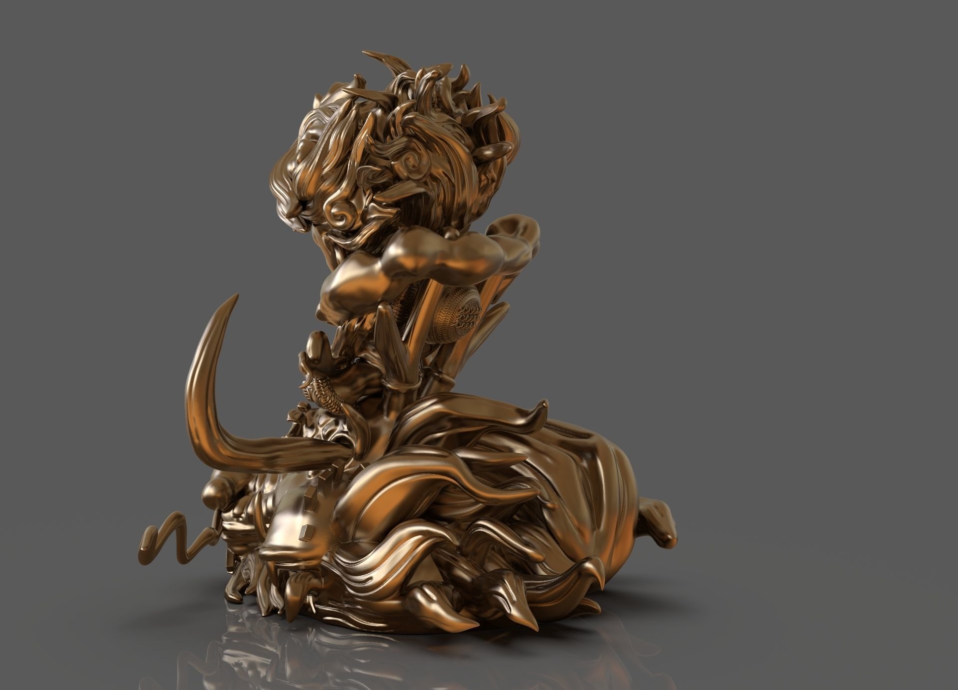 Chibi Luffy Nika 3D print model_14