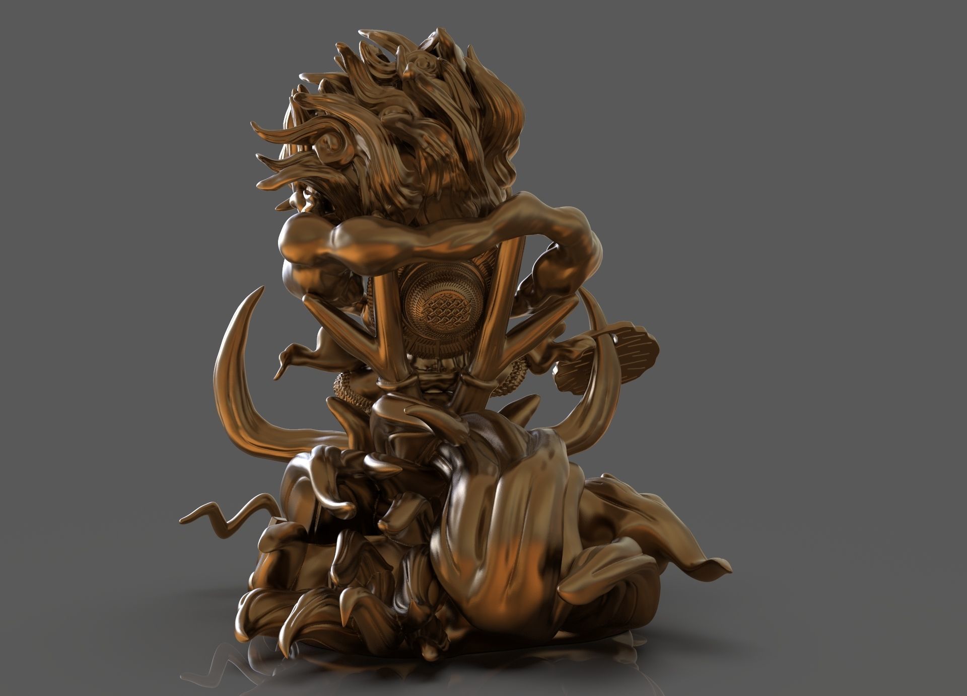 Chibi Luffy Nika 3D print model_15