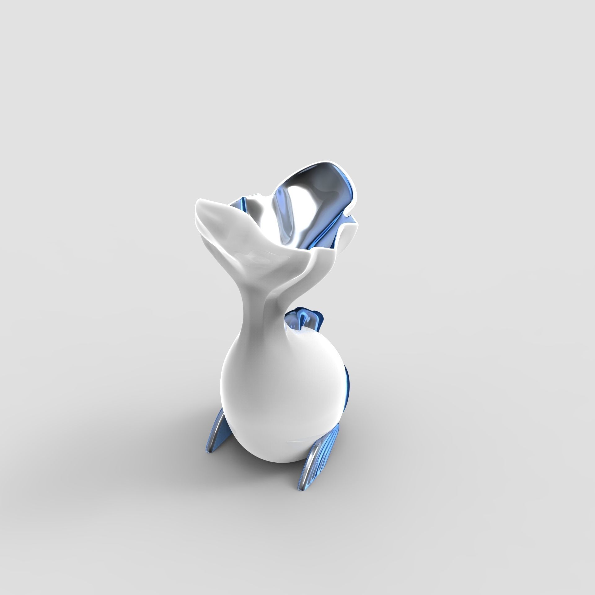 Cute Fish Planter - STL for 3D printing 3D print model_5