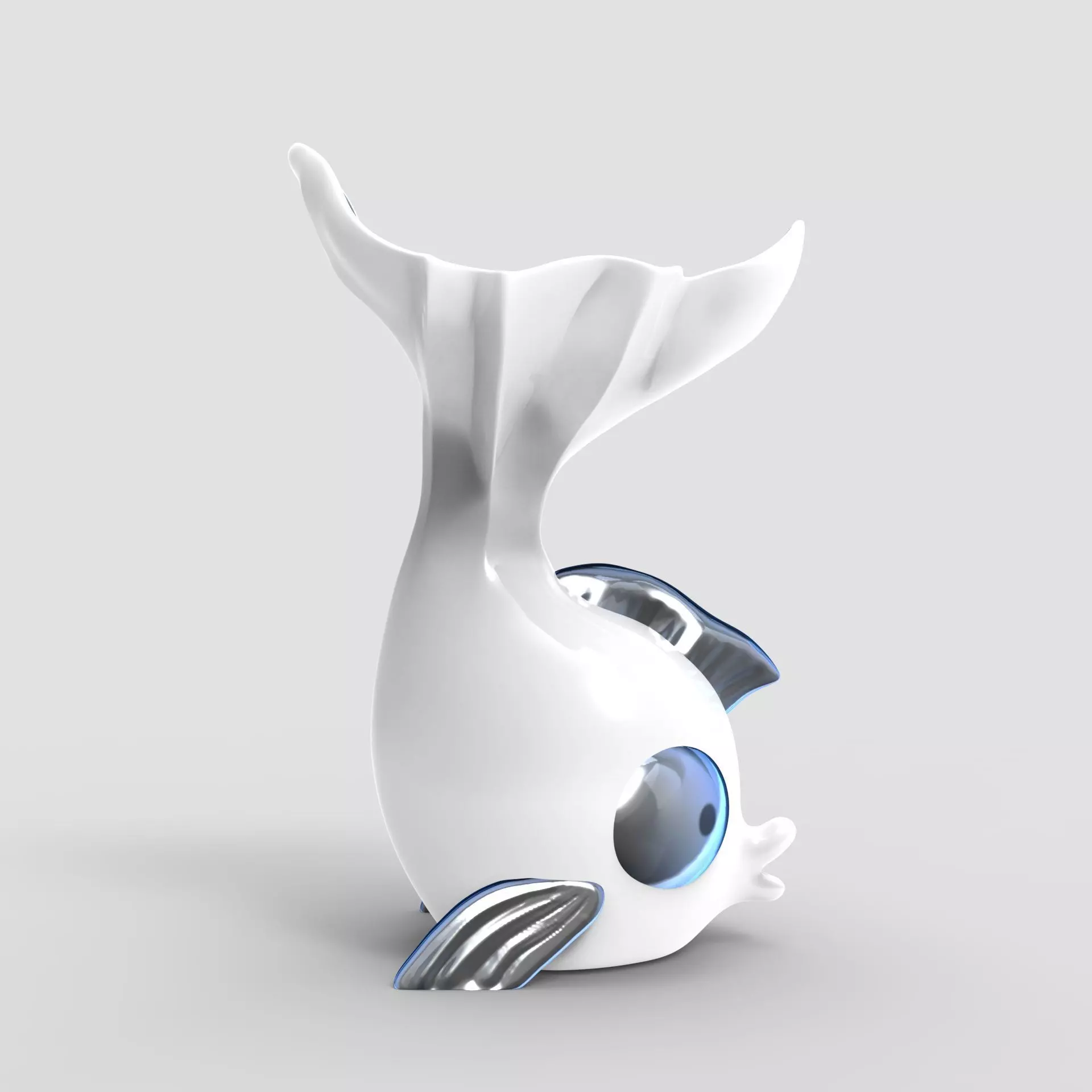 Cute Fish Planter - STL for 3D printing 3D print model_0