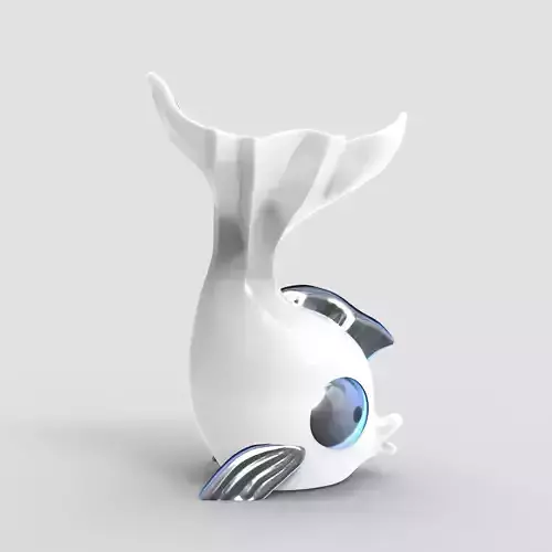 Cute Fish Planter - STL for 3D printing 3D print model