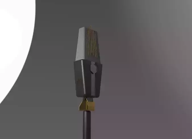 Microphone floor lamp