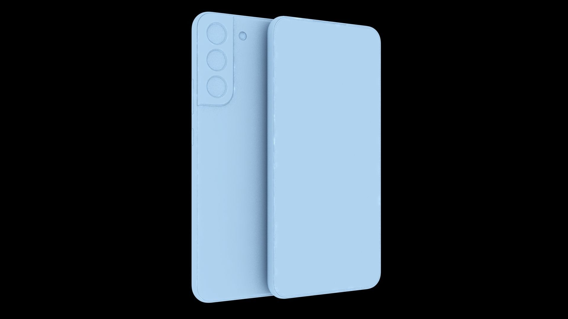 Samsung Galaxy S22 Plus 5G Phantom Black Low-poly 3D model_22