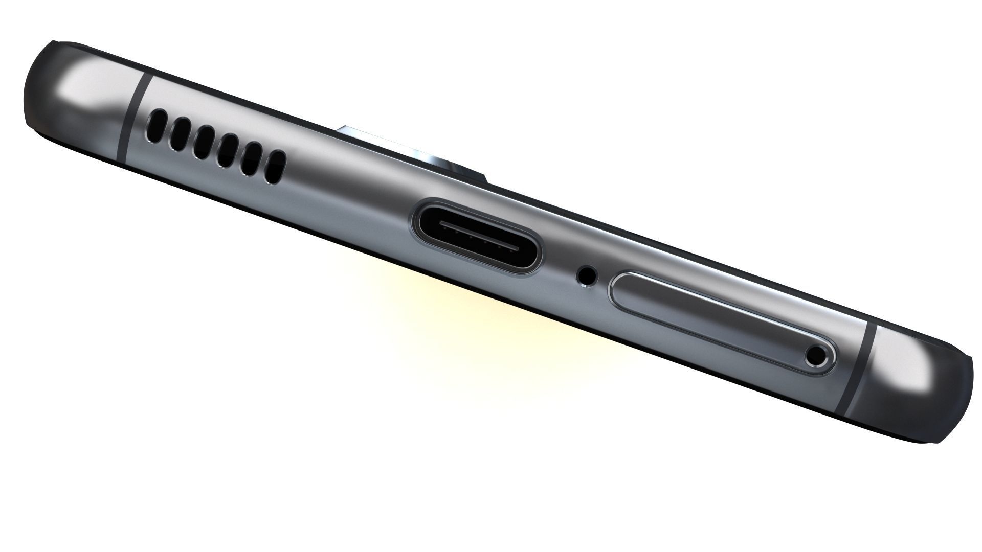 Samsung Galaxy S22 Plus 5G Phantom Black Low-poly 3D model_19