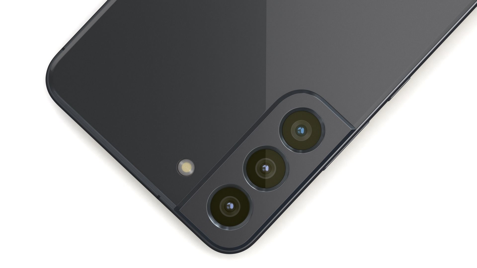 Samsung Galaxy S22 Plus 5G Phantom Black Low-poly 3D model_12